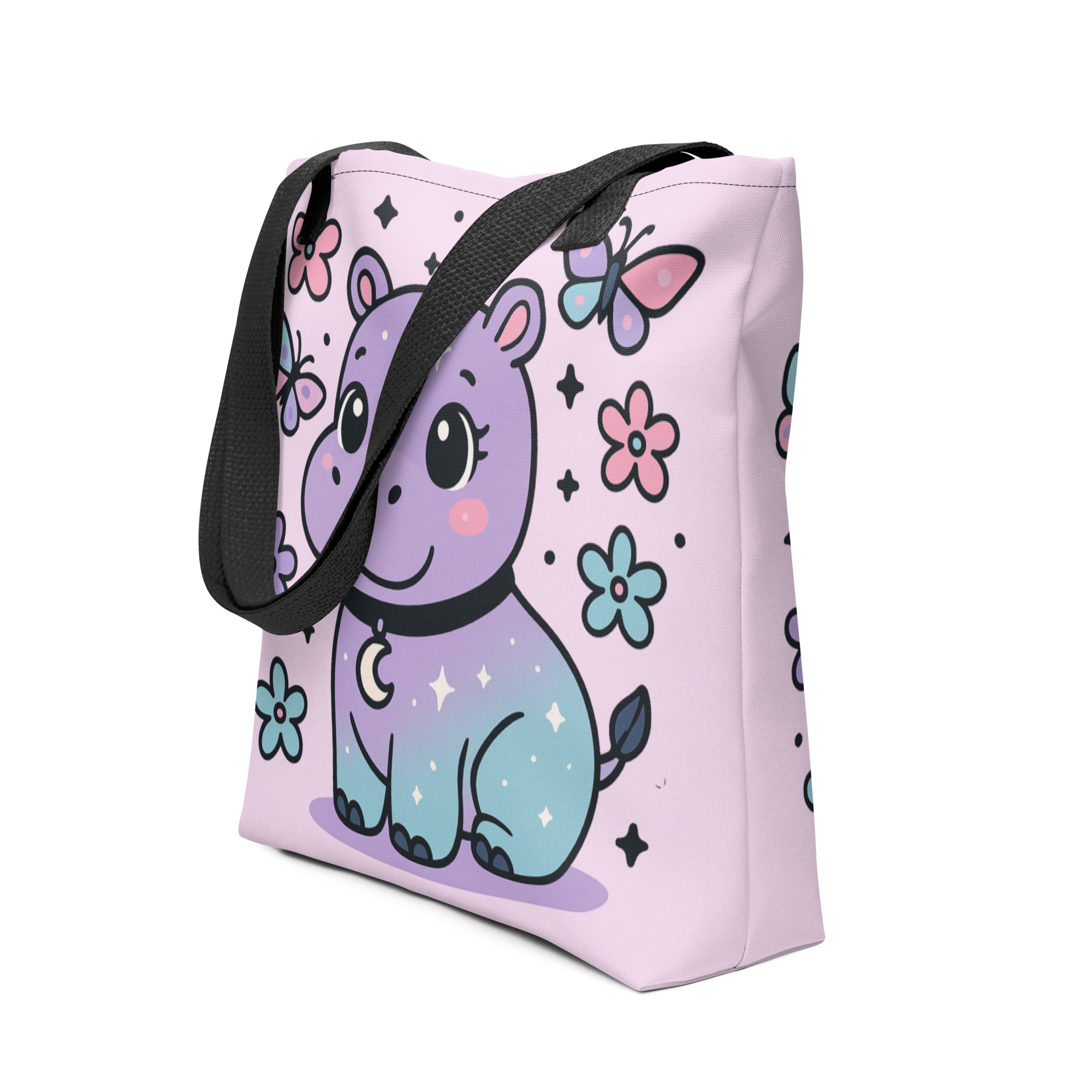 Cute Hippo Tote Bag