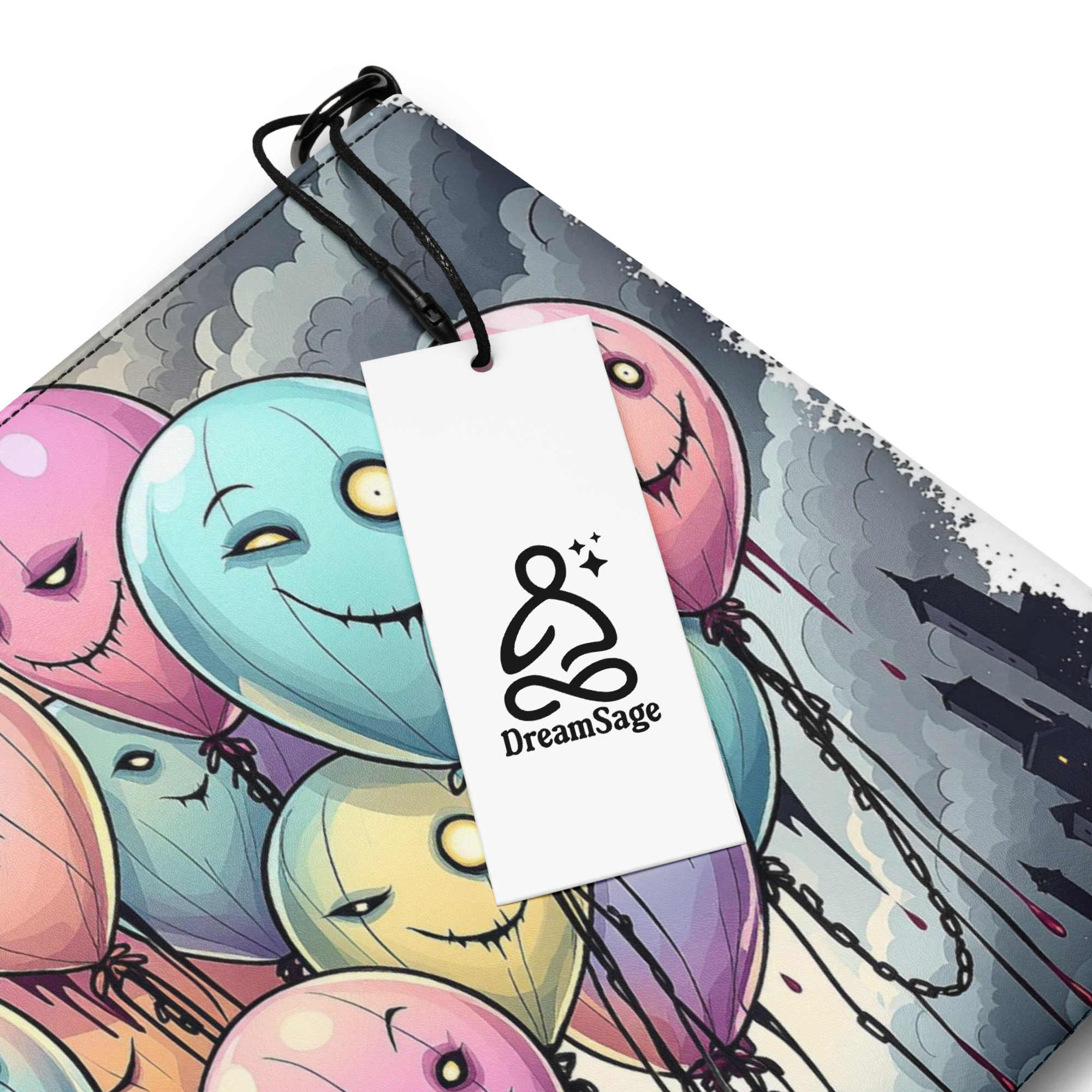 Colorful Balloon Monsters Clutch Bag