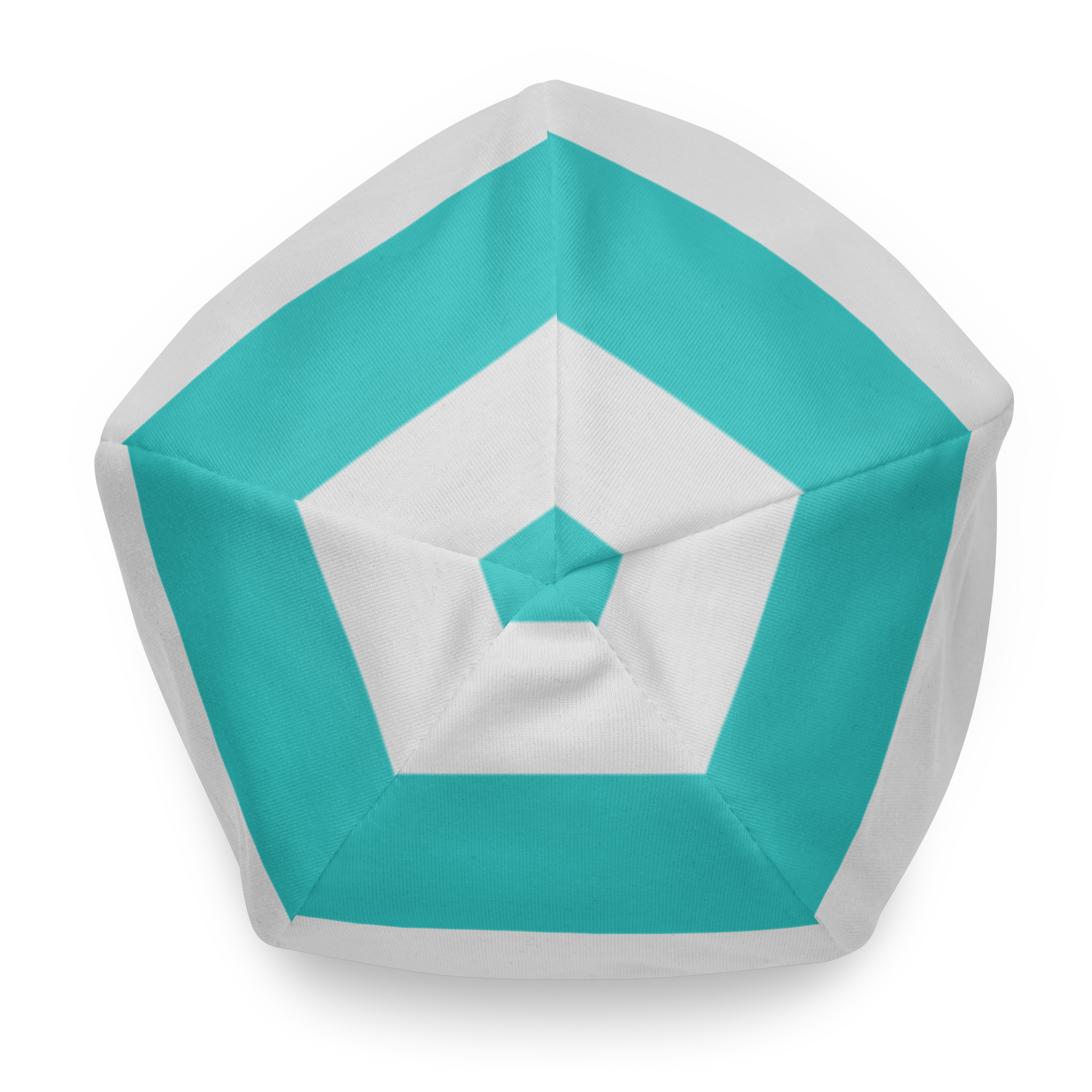 Striped Beanie with Cartoon Fish