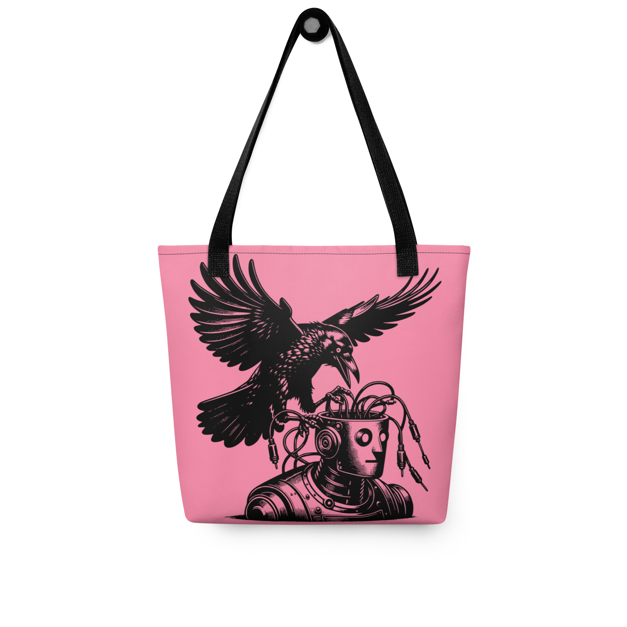 Cyber Crow Tote Bag