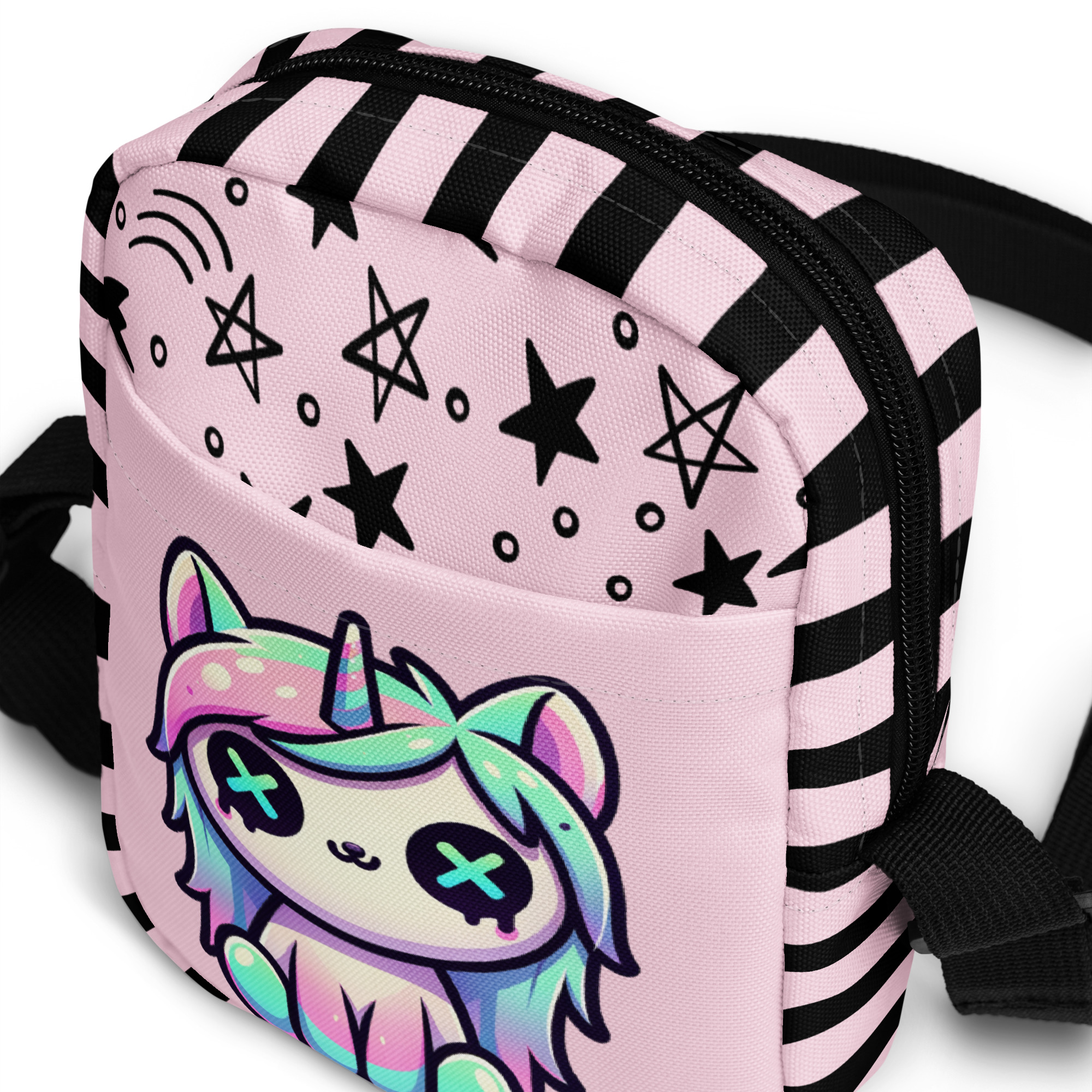 Pastel Unicorn Cat Crossbody Bag