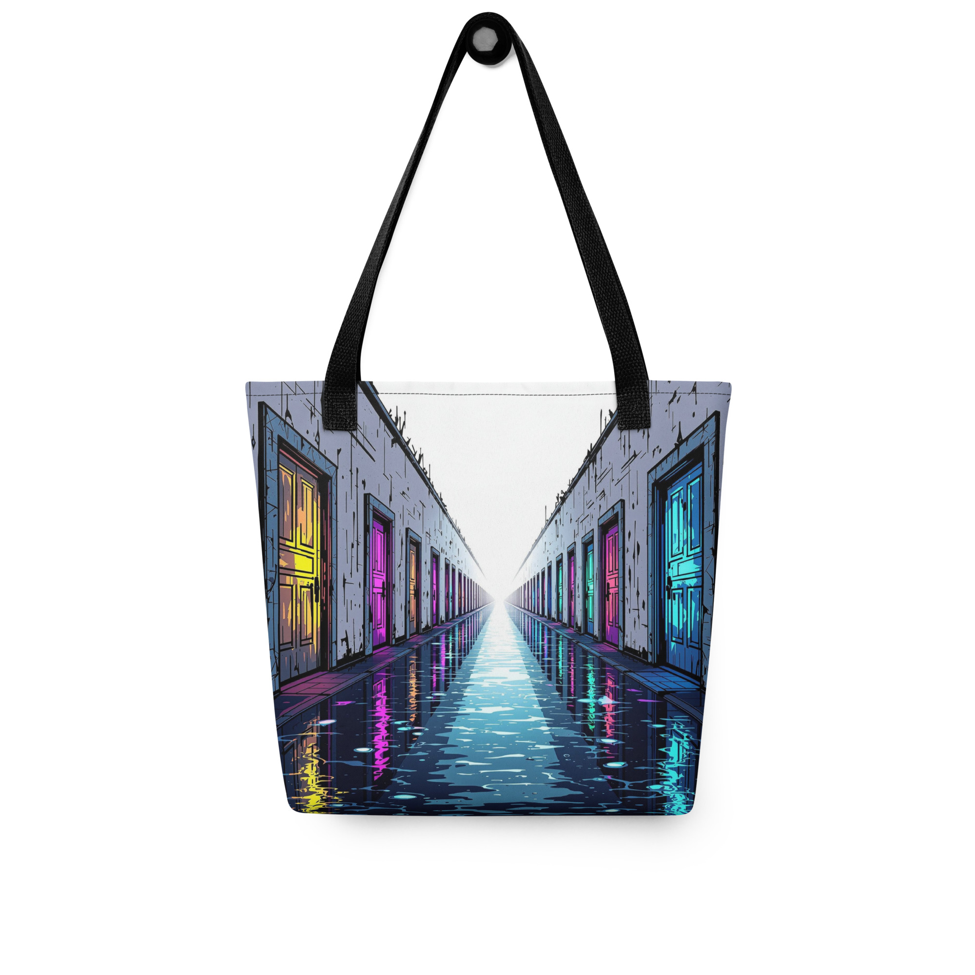 Geometric Color Doors Tote Bag