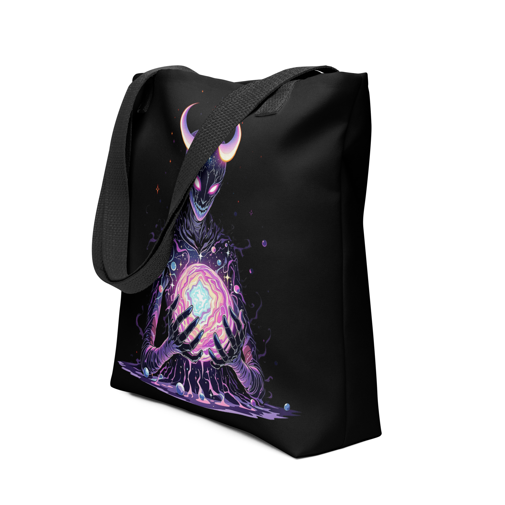 Mystical Demon Printed Tote Bag