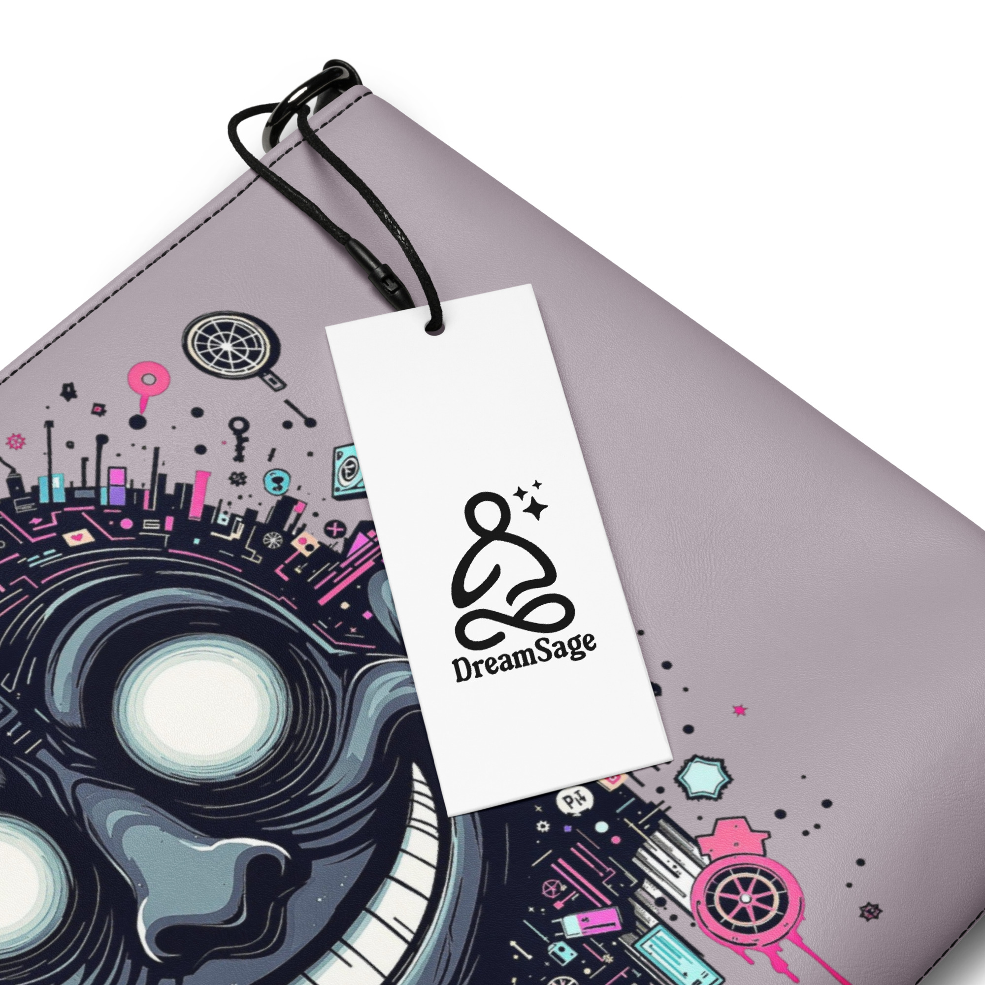 Digital Smile Wristlet Clutch