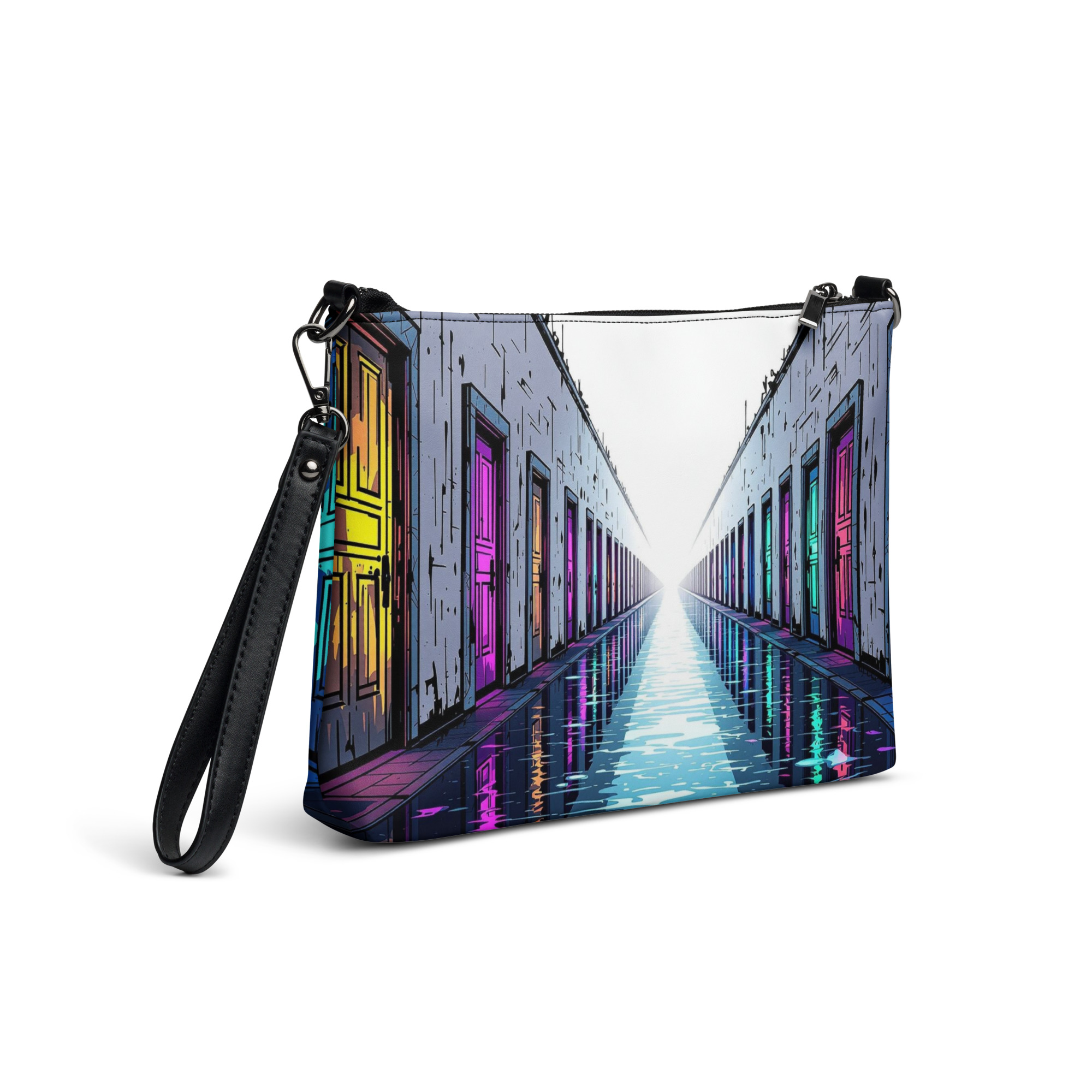 Colorful Doors Wristlet Bag