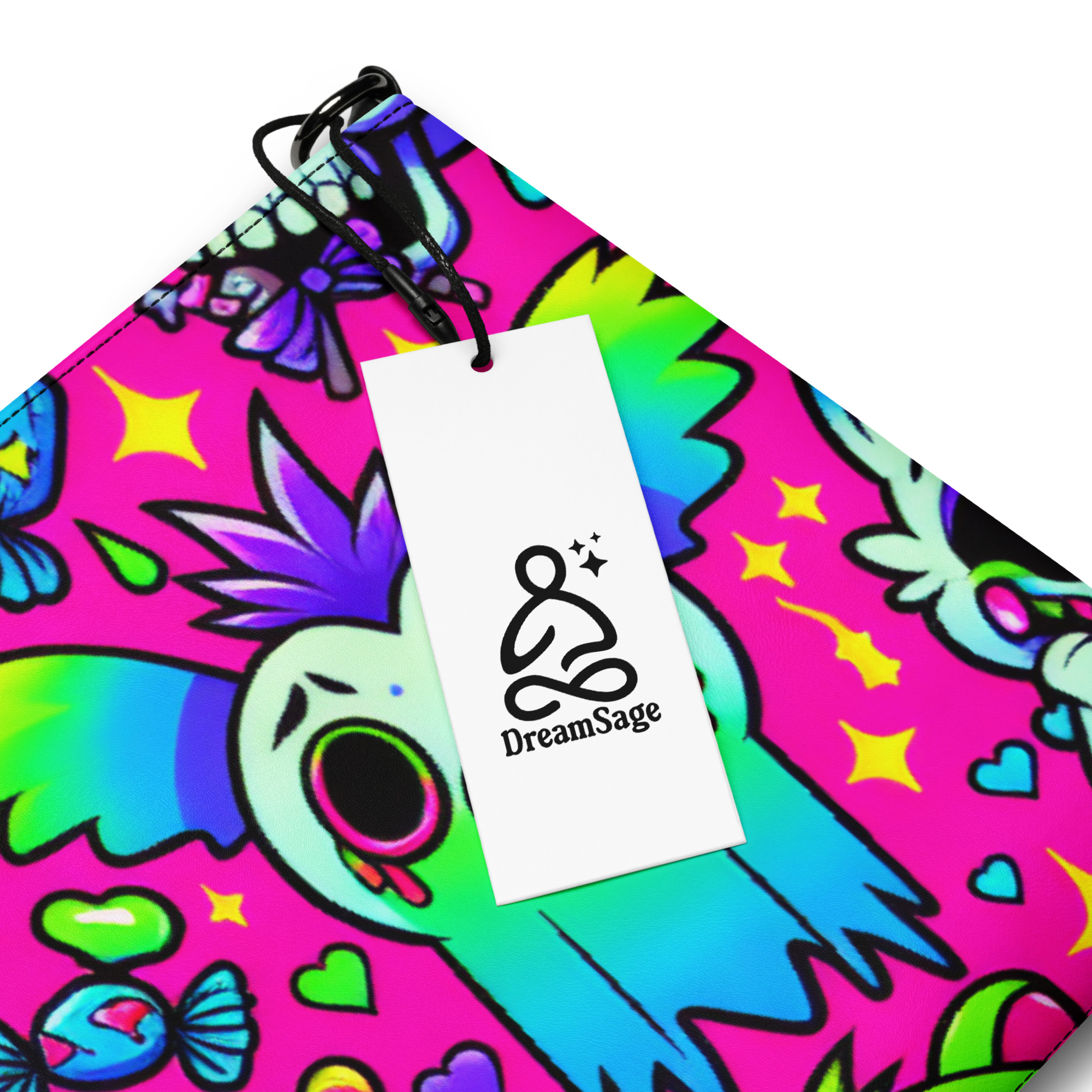 Neon Cartoon Animal Clutch Bag