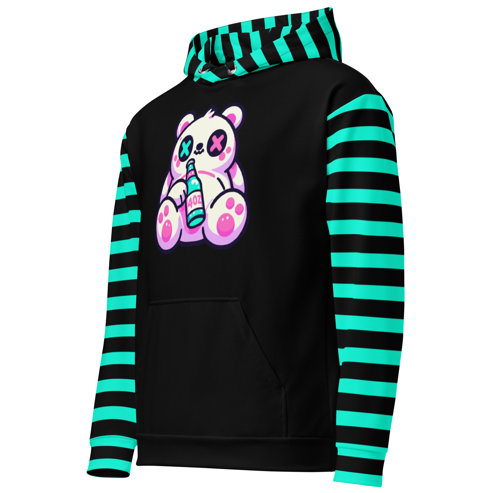 Striped Panda Hoodie
