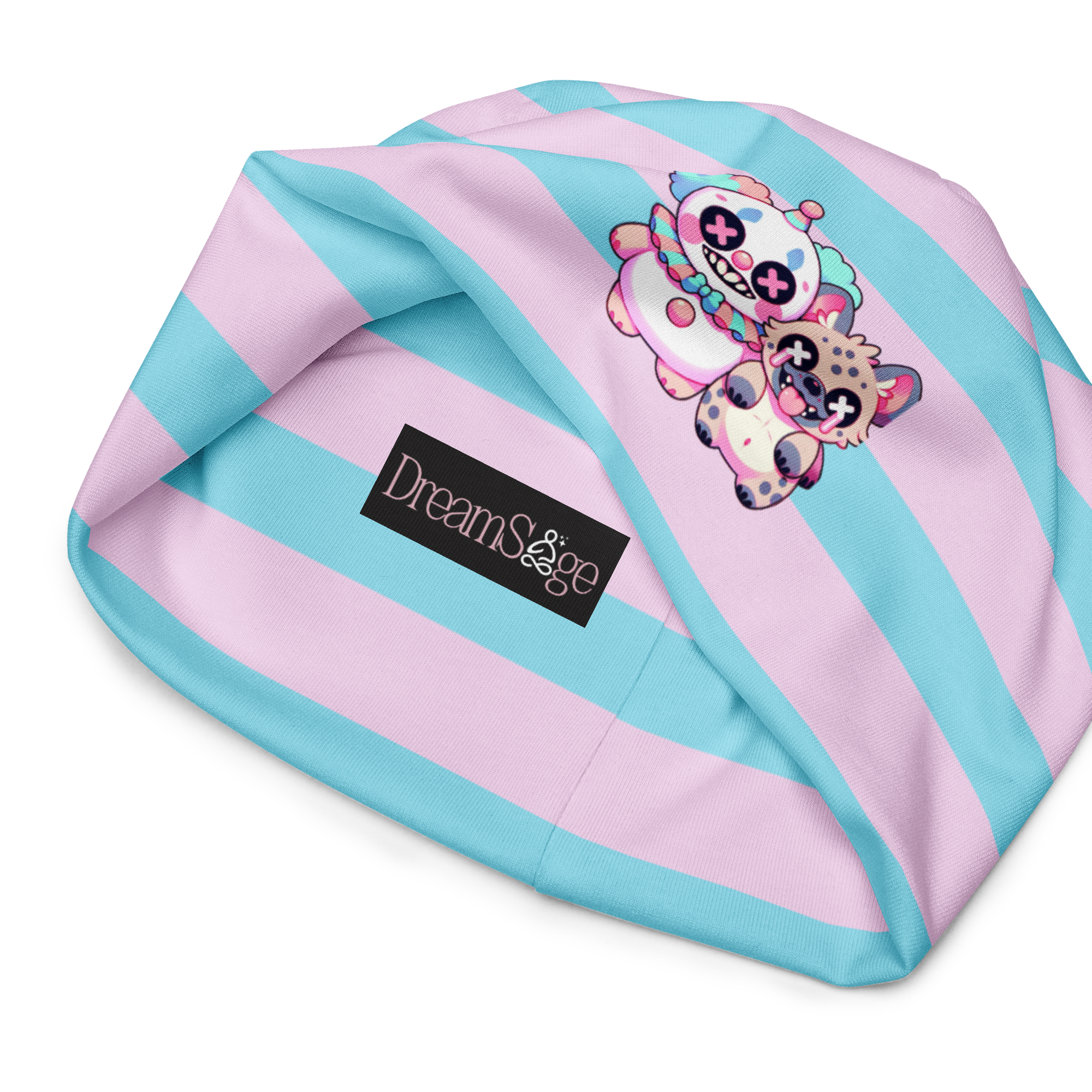 Striped Cute Character Beanie