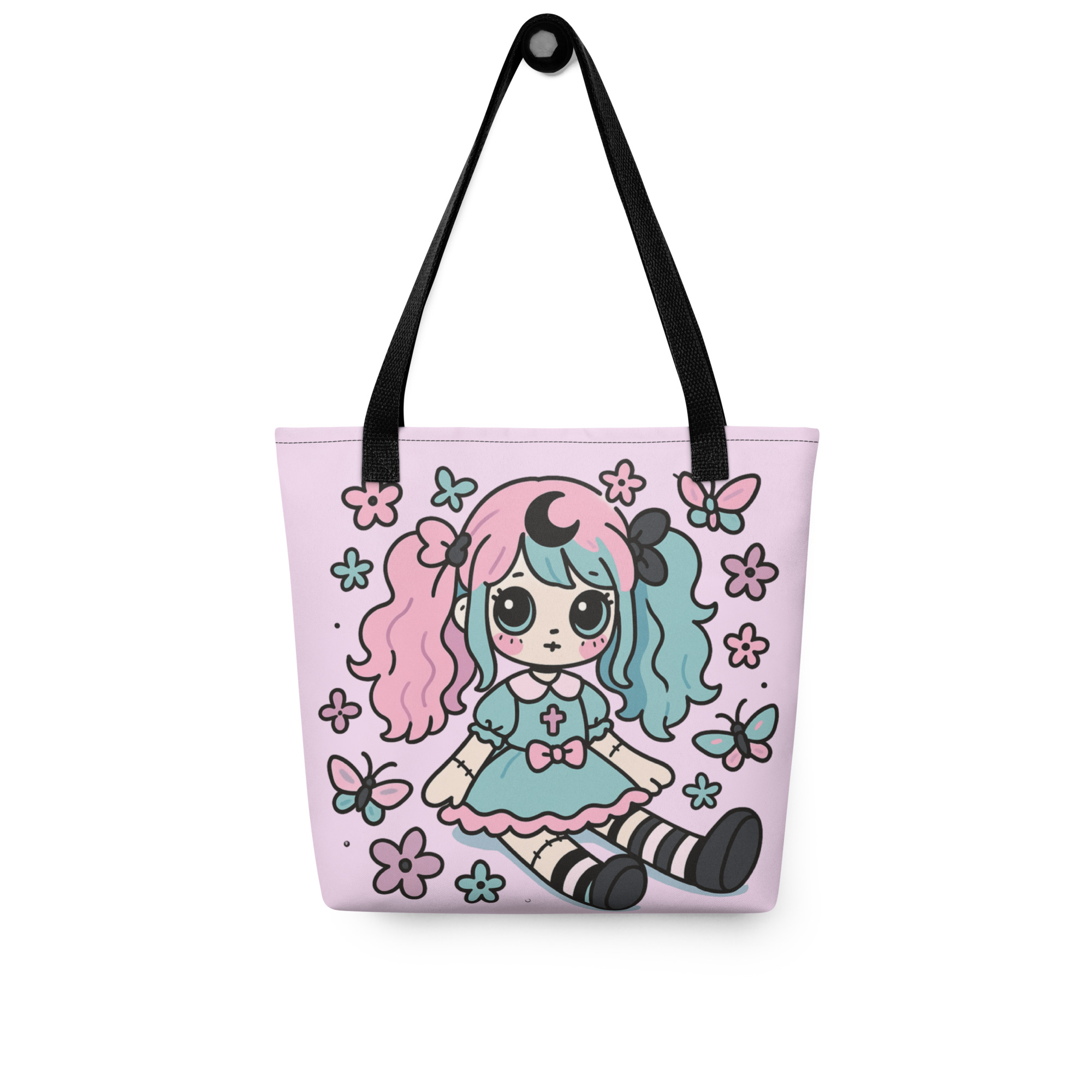 Kawaii Doll Tote Bag