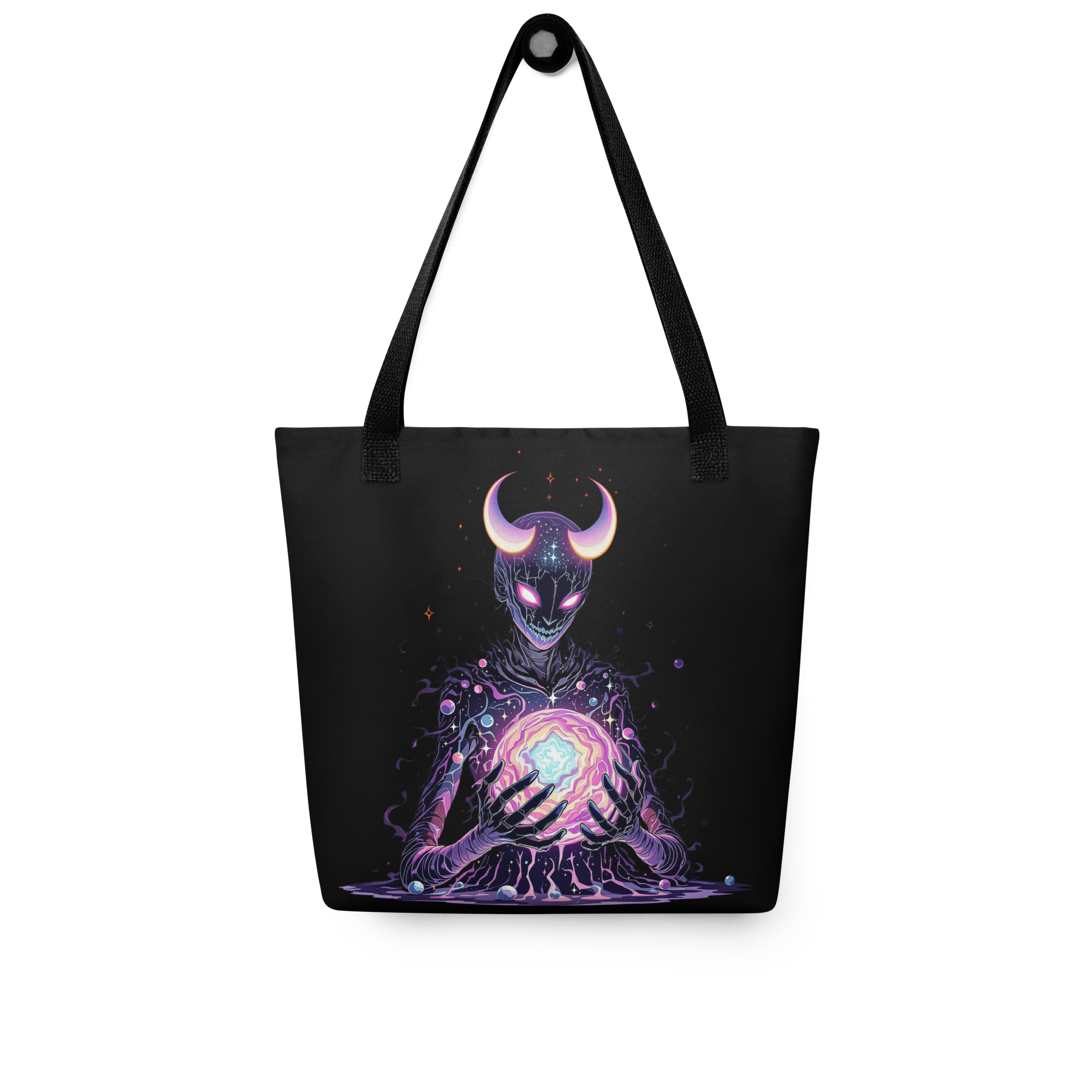 Mystical Demon Printed Tote Bag
