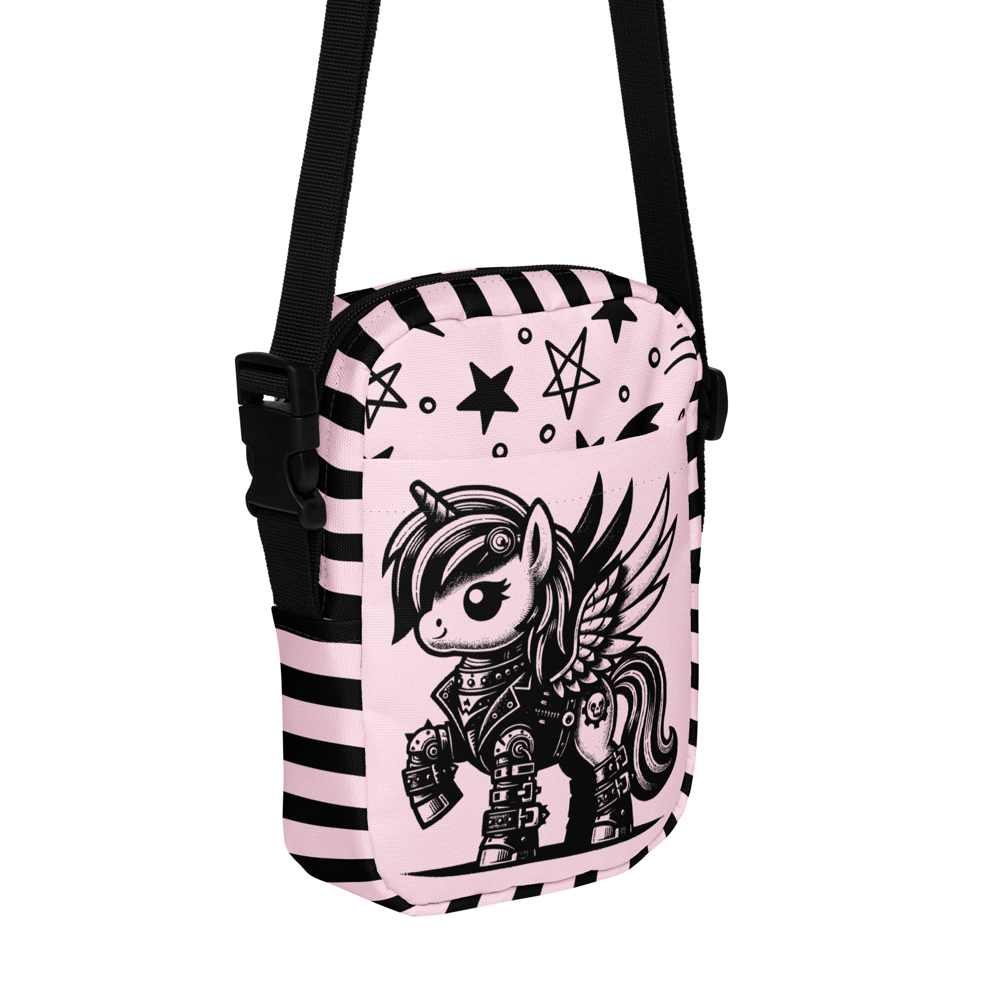 Pink Punk Pony Crossbody Bag