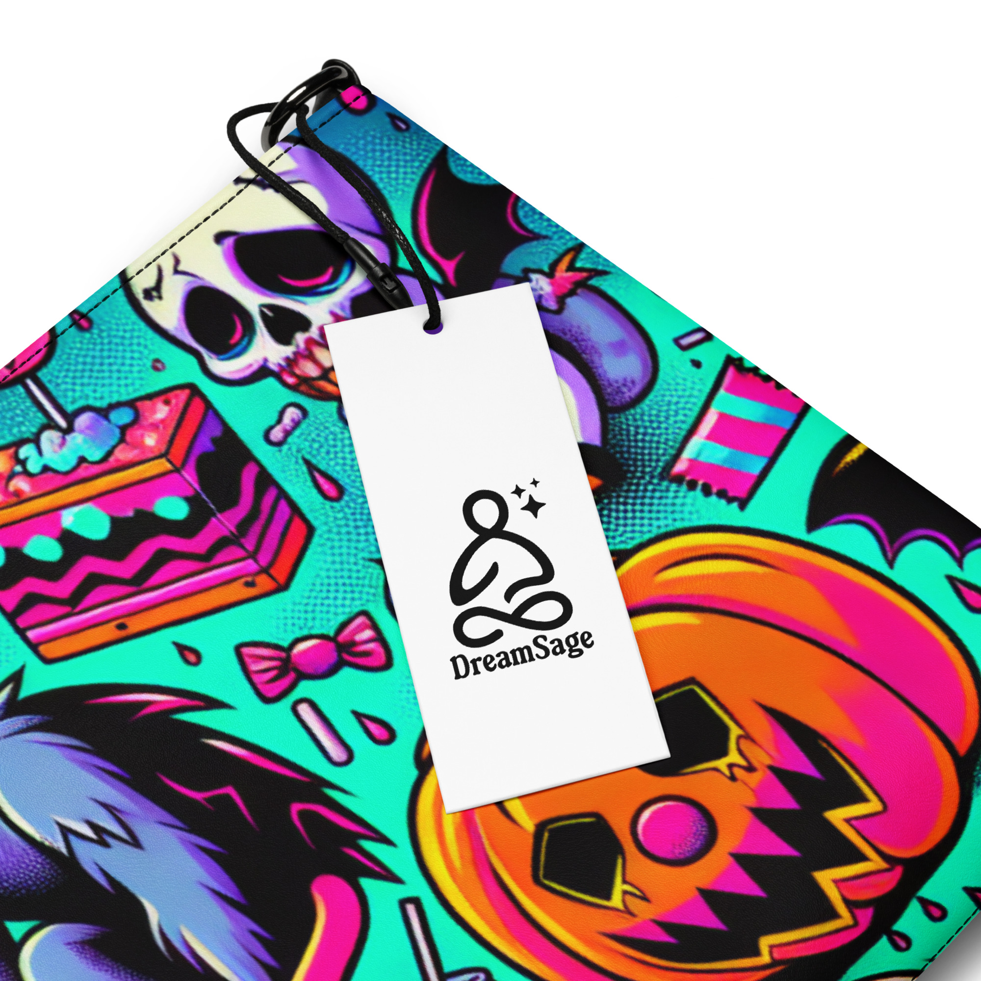 Halloween Cartoon Wristlet Bag