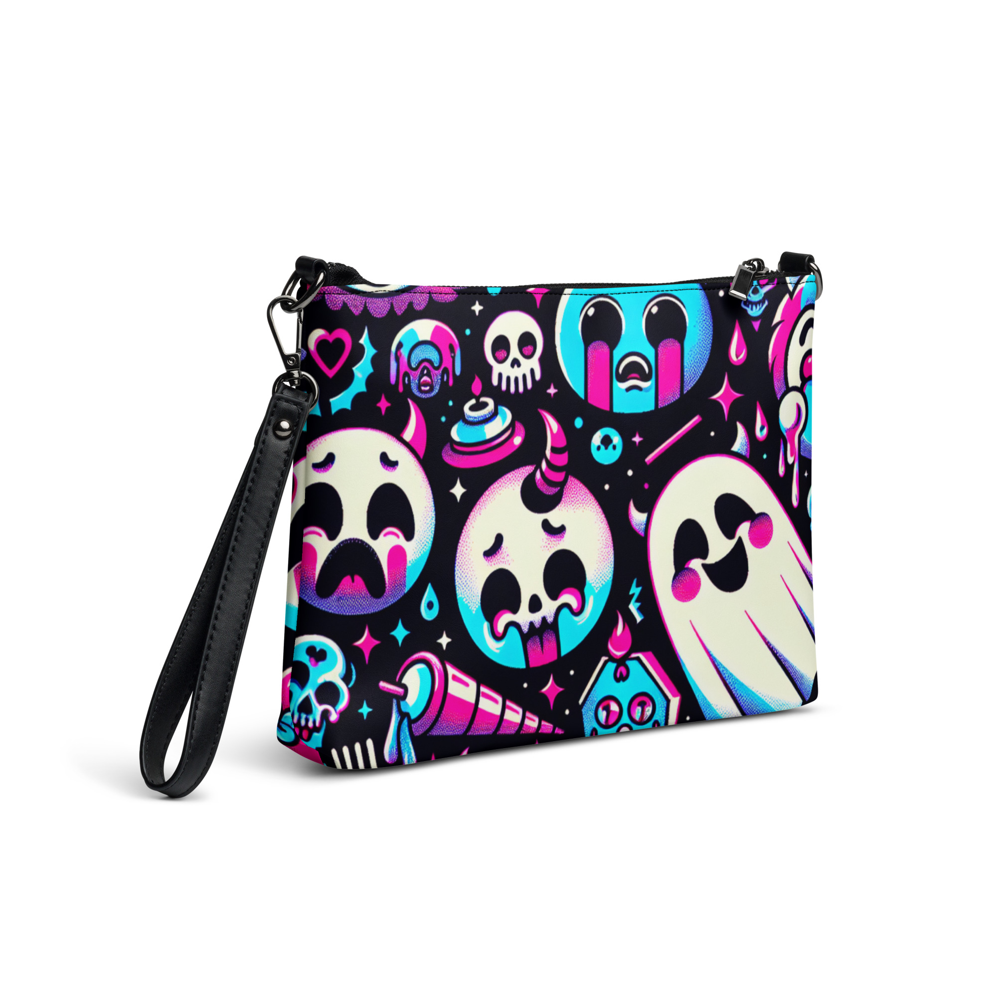 Neon Goth Wristlet Purse