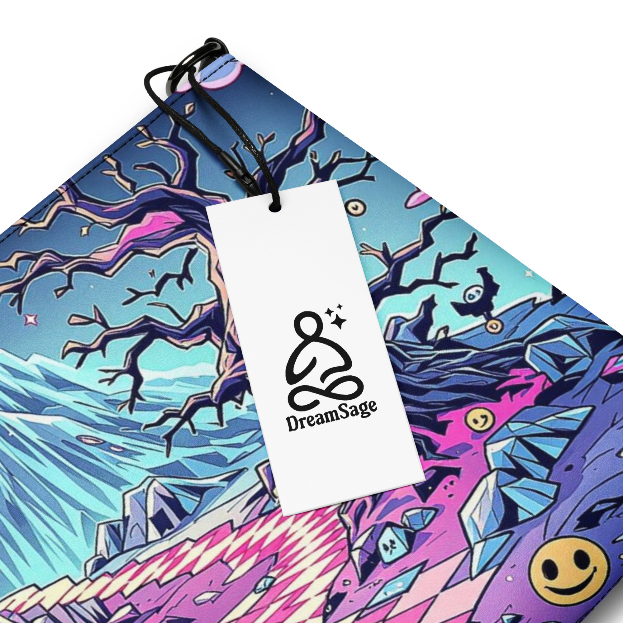 Fantasy Mountain Wristlet Bag