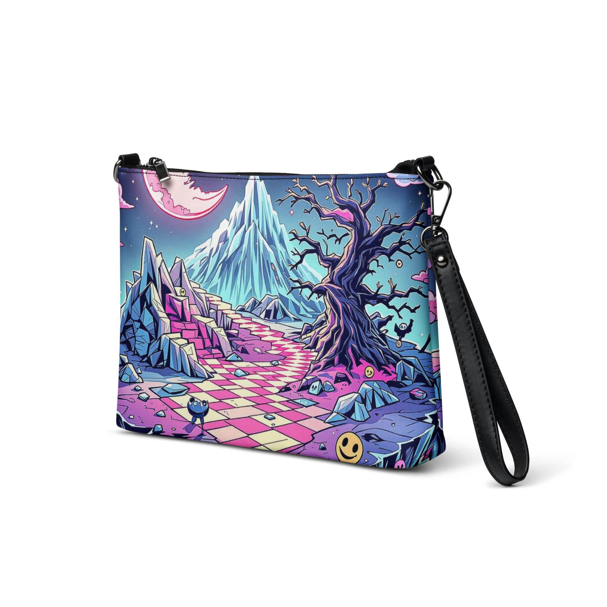 Fantasy Mountain Wristlet Bag