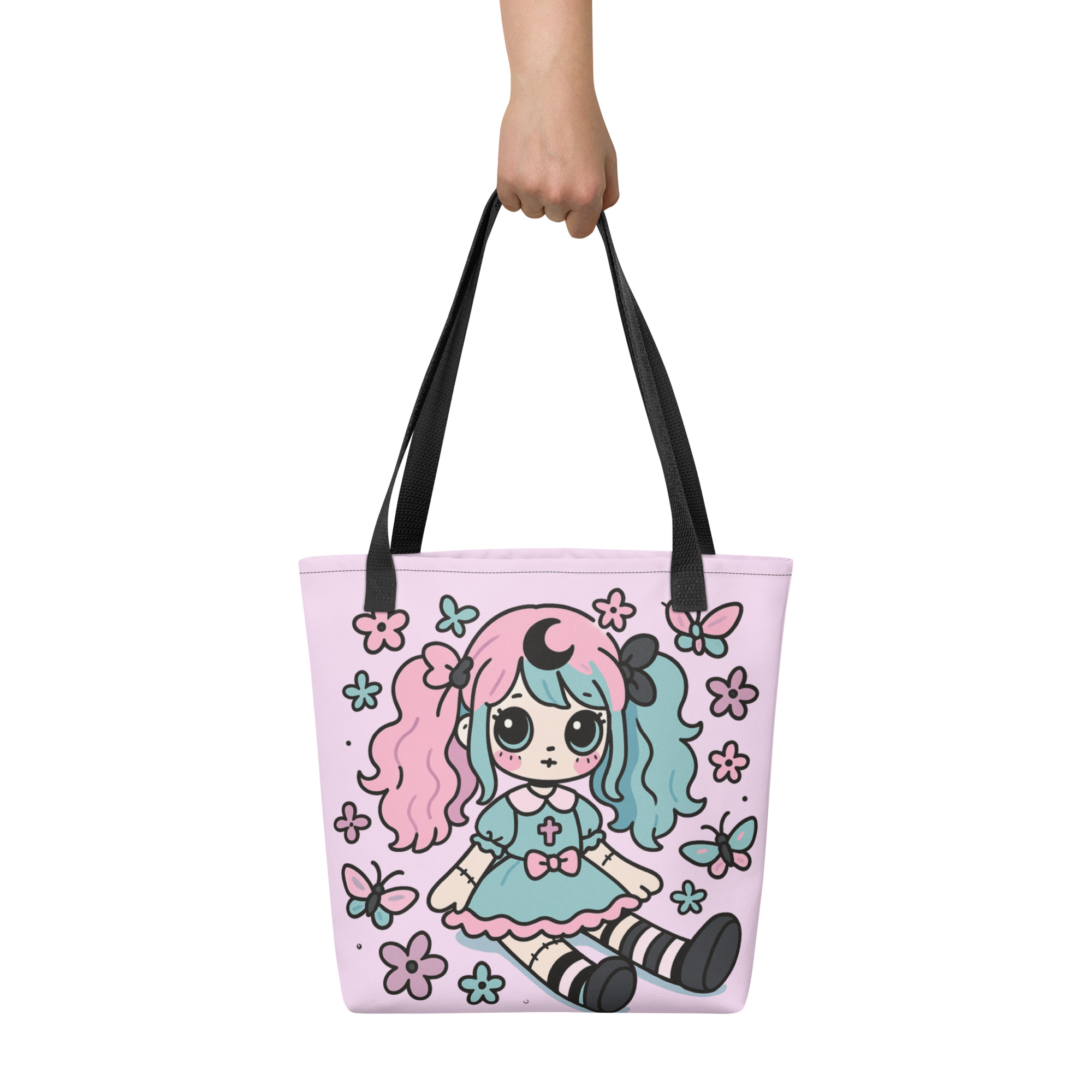 Kawaii Doll Tote Bag