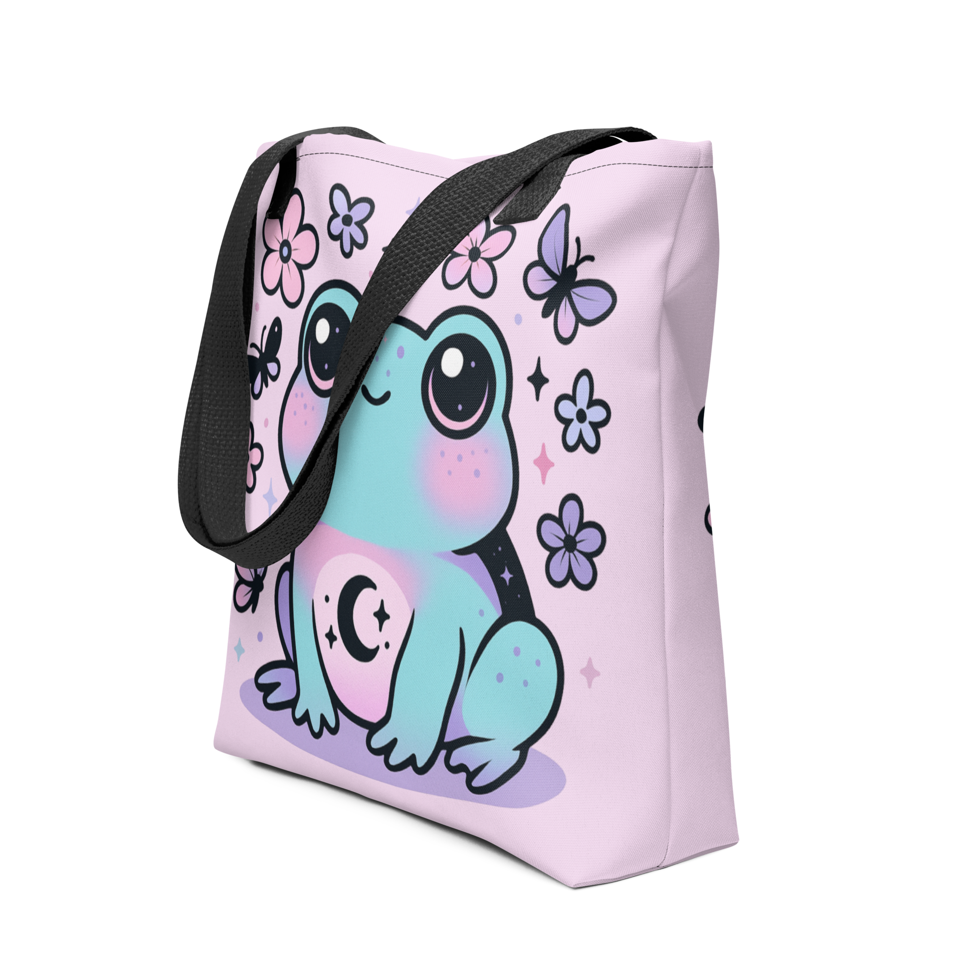 Kawaii Frog Tote Bag