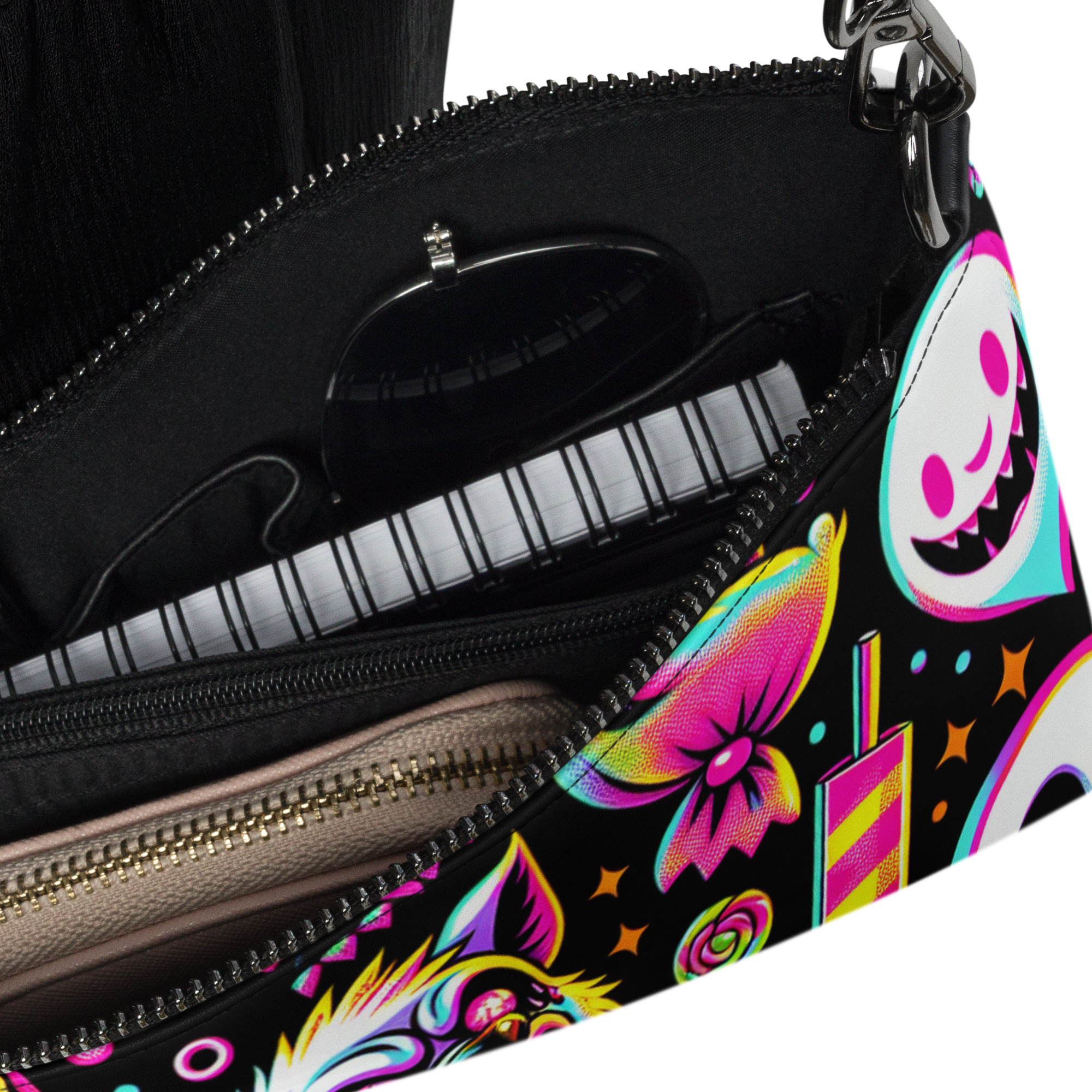 Neon Ghost Candy Wristlet Bag