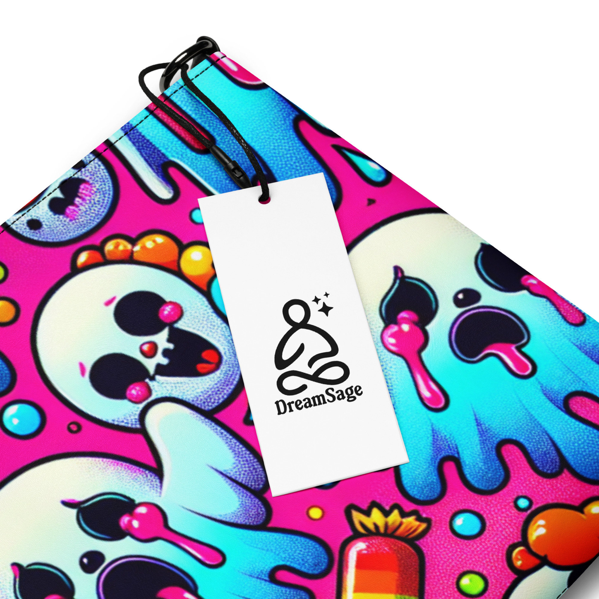 Colorful Ghost Print Clutch Bag