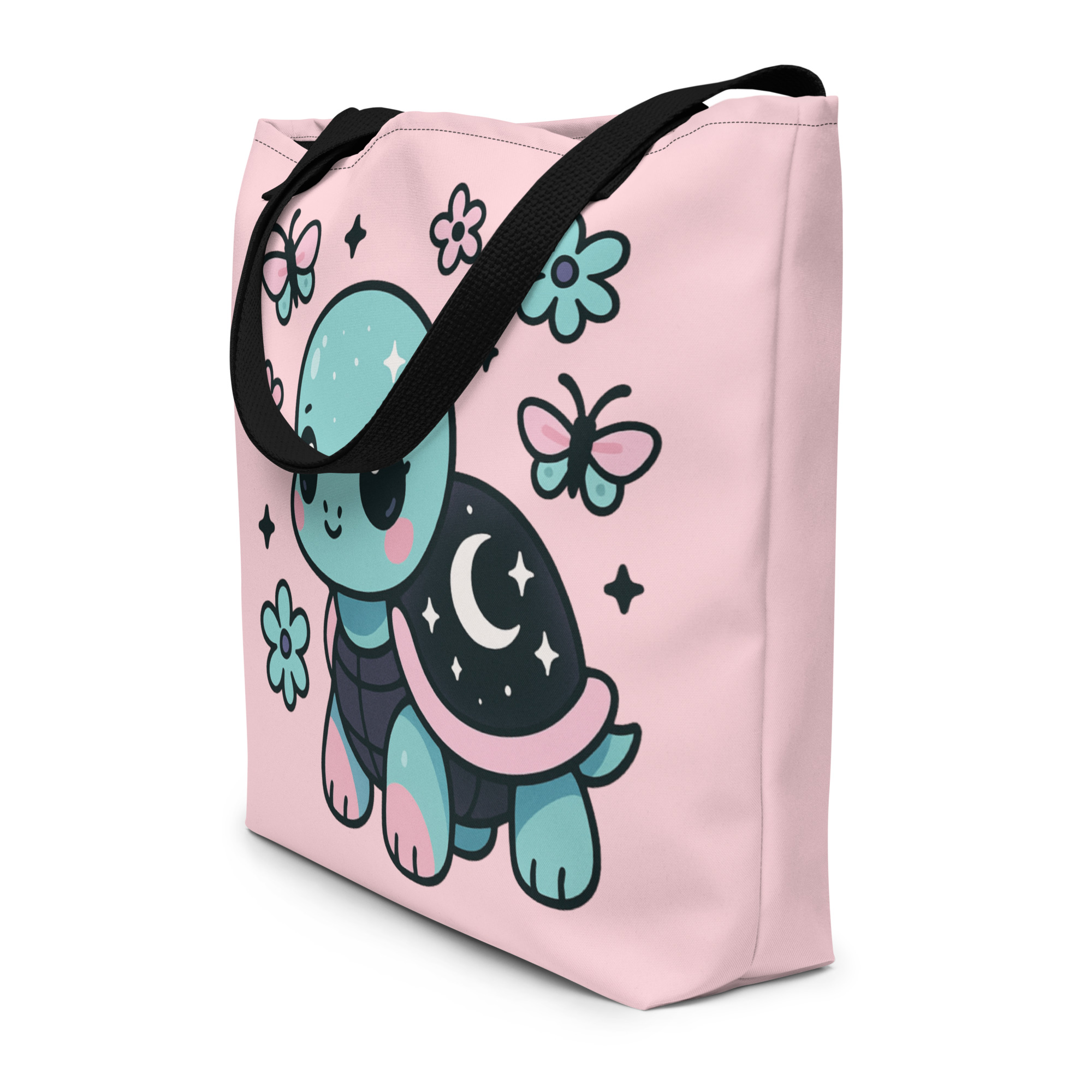 Kawaii Turtle Tote Bag