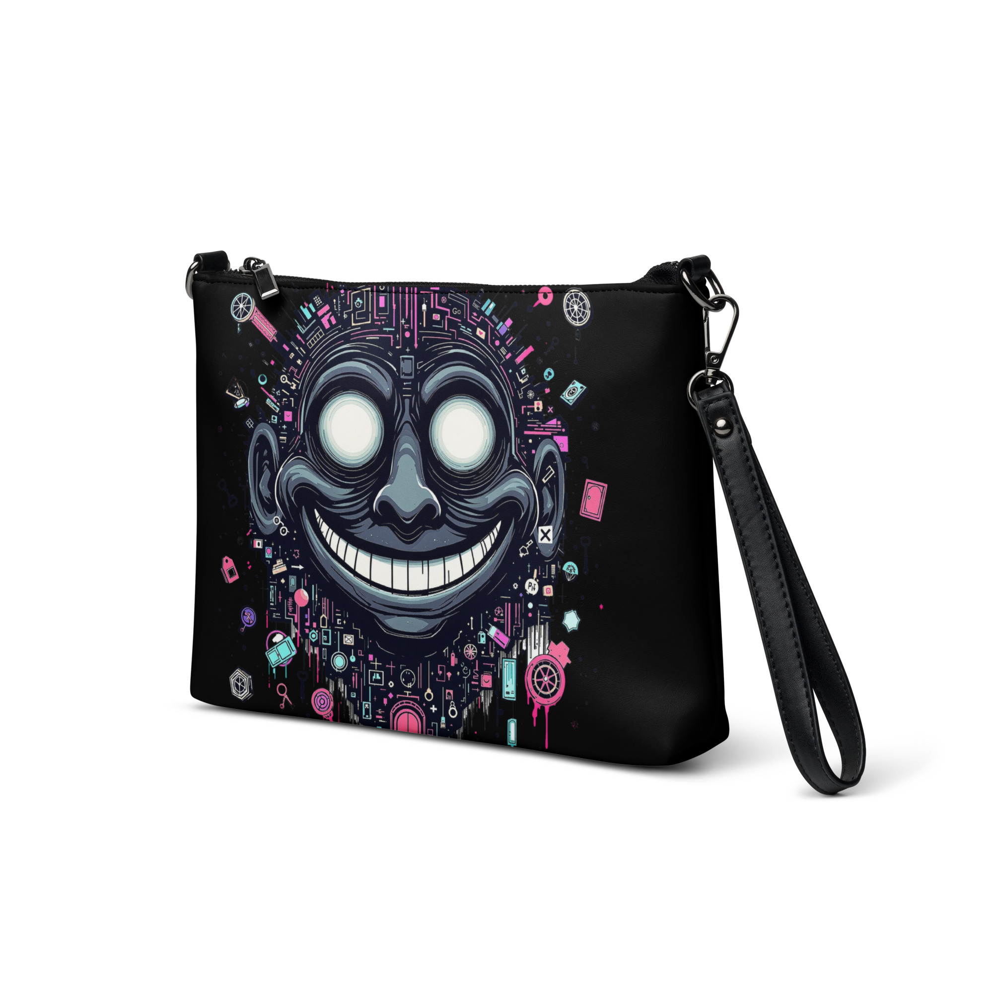 Cyber Smile Clutch Bag