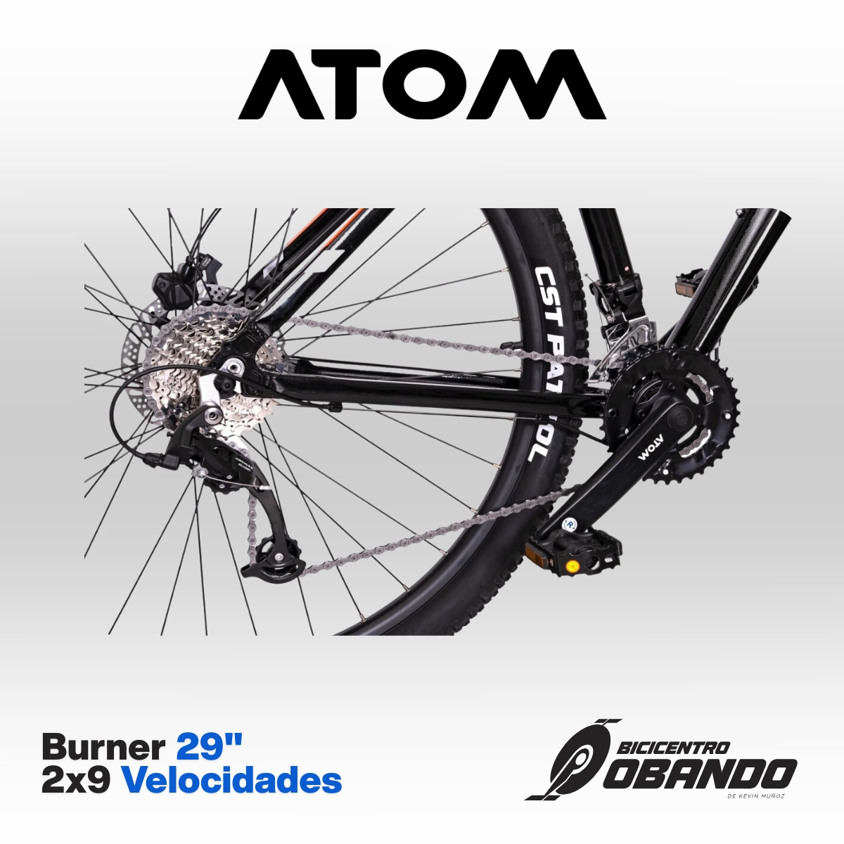 BICICLETA ATOM BURNER 29"