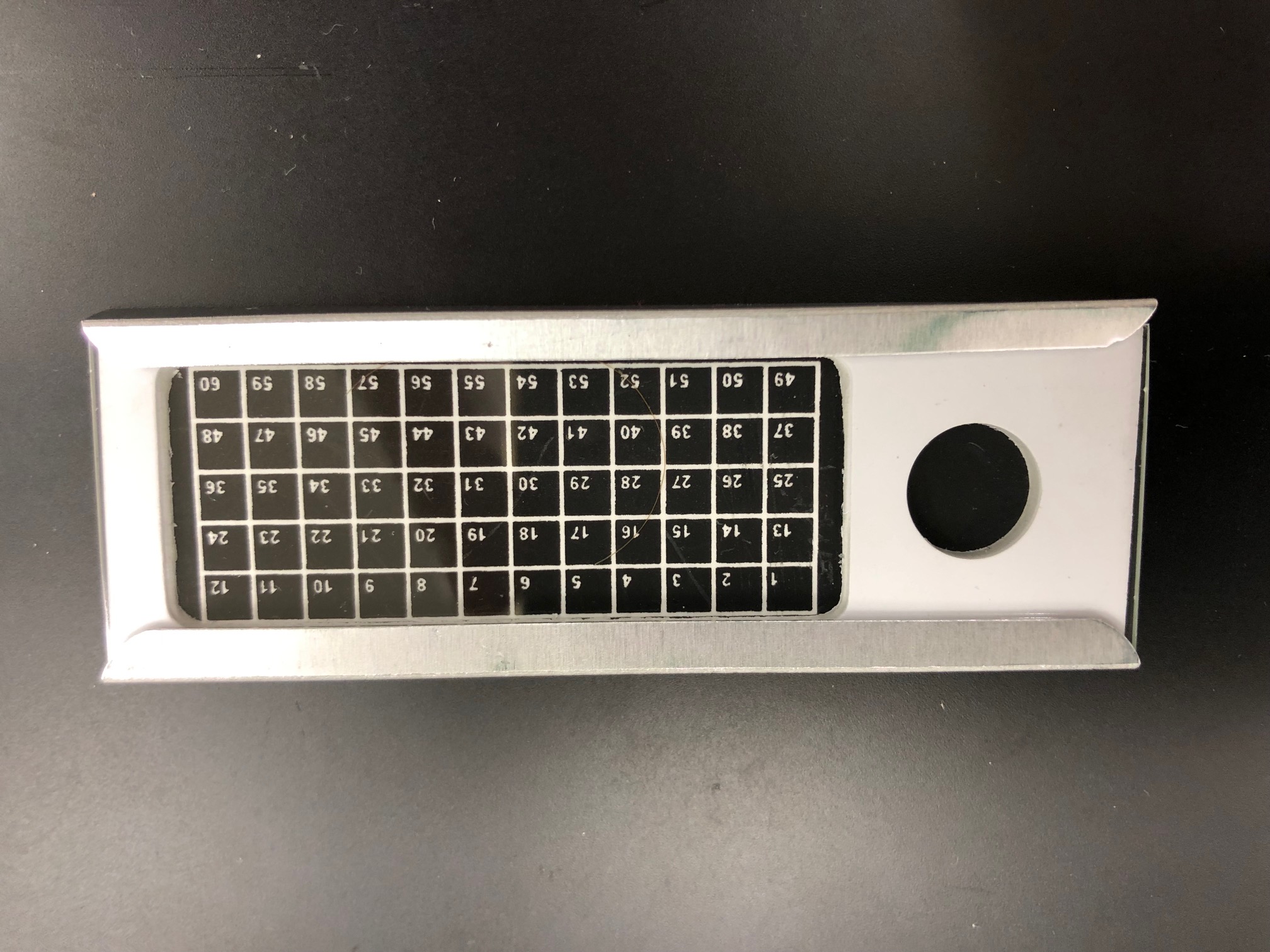 Lâminas para Microfósseis poço lateral - kit com 10