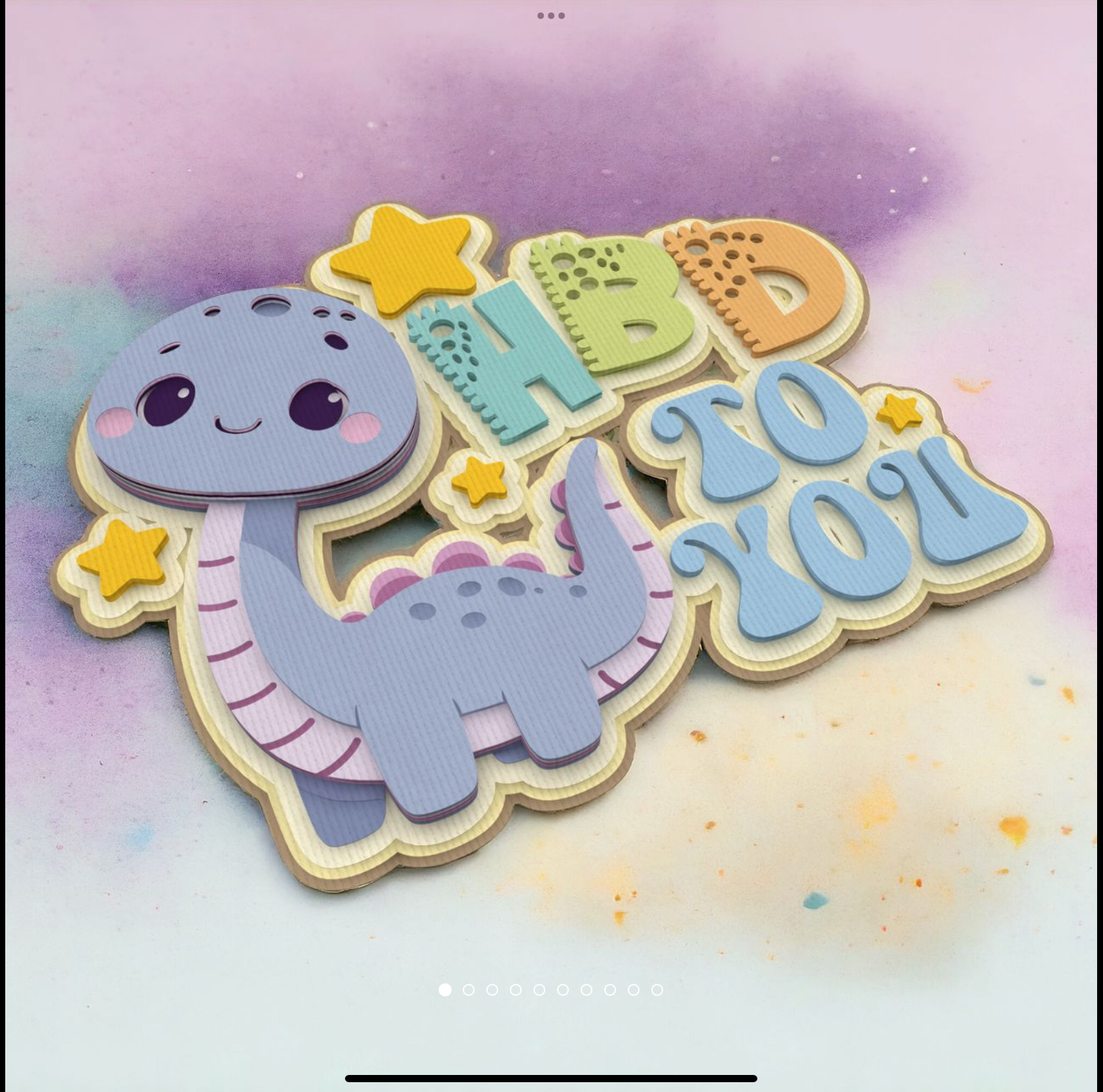Single Dino Topper