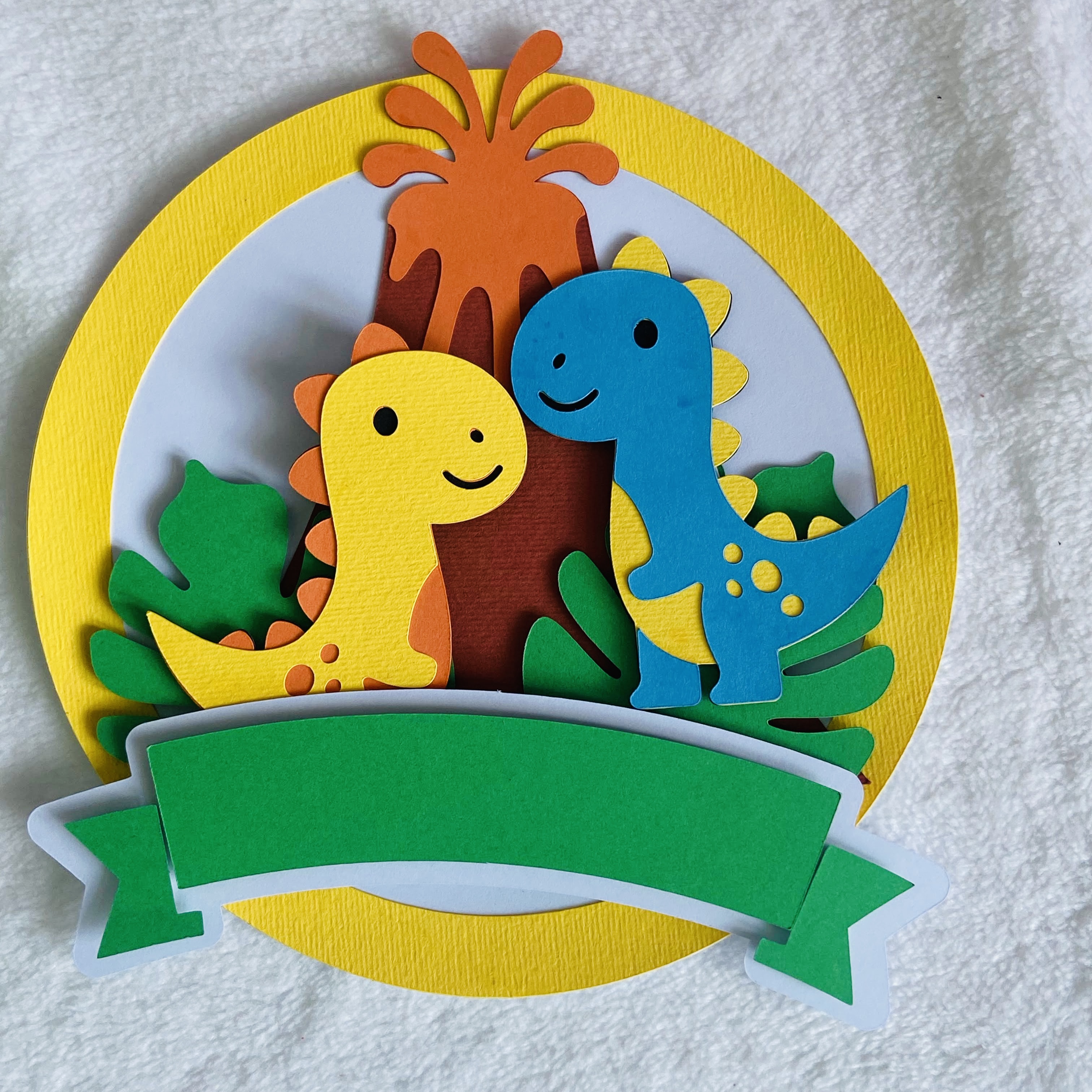 Dino Friends cake topper