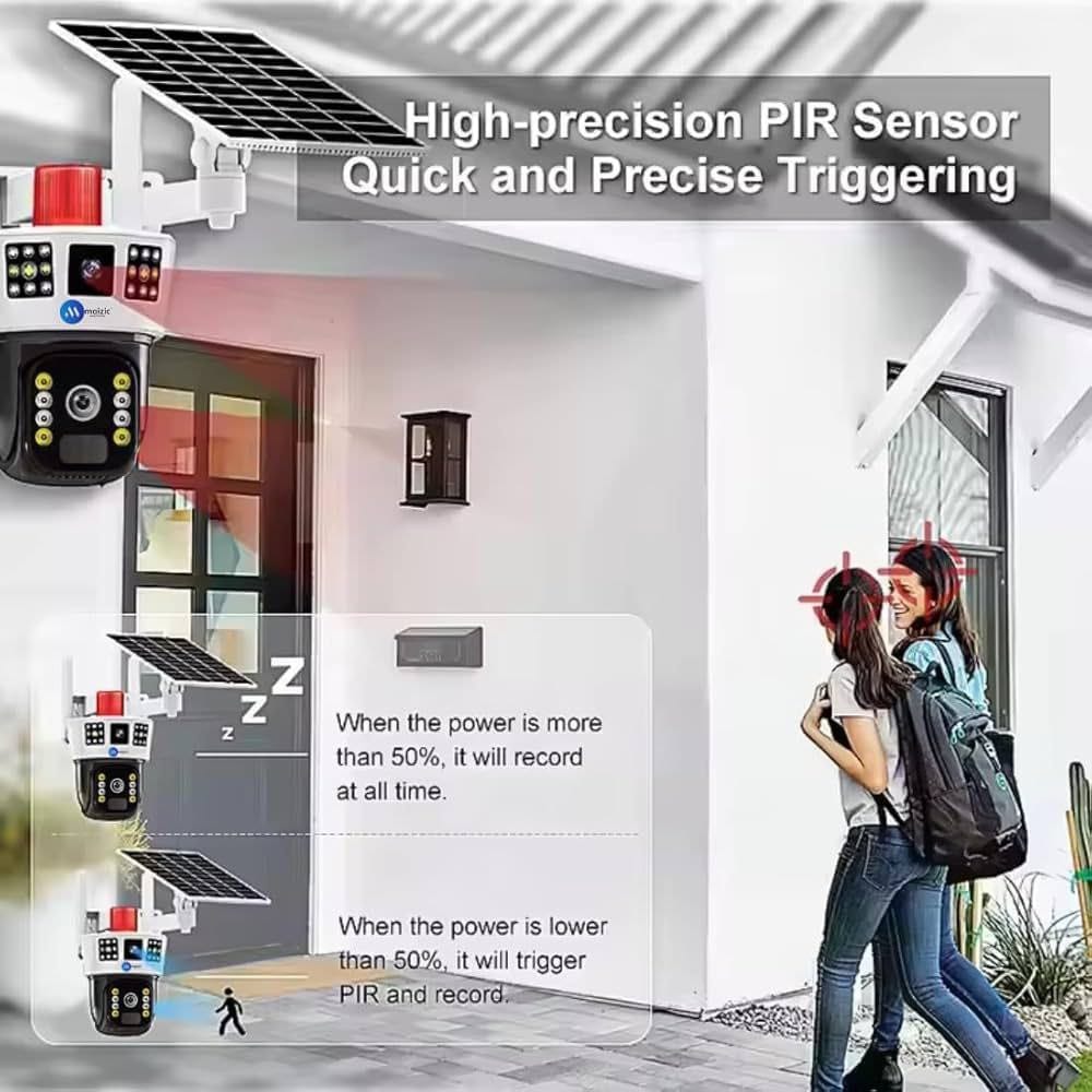 Solar 4G camera for outdoor with 2way talk