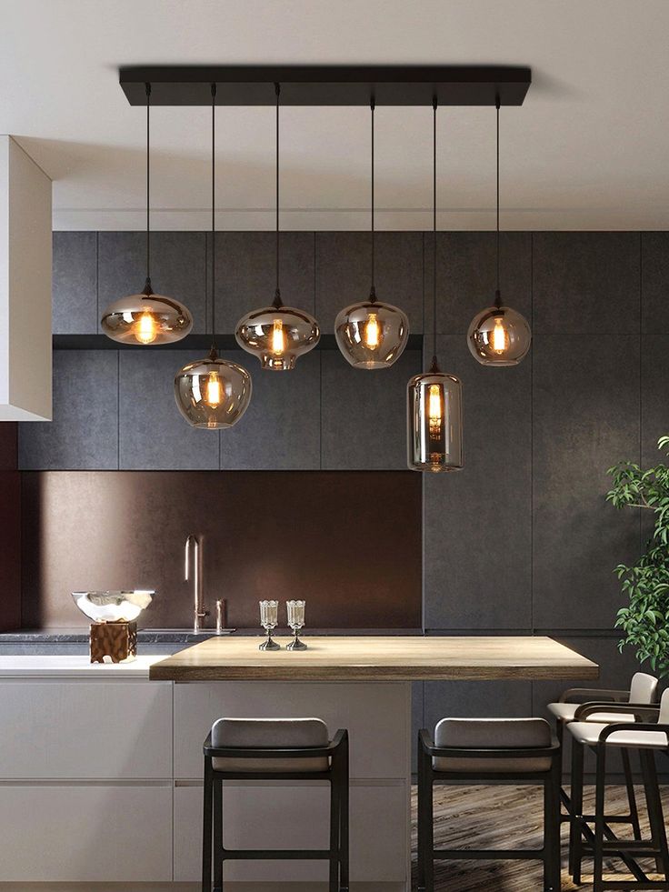 Modern Glass Pendant Light Fixture