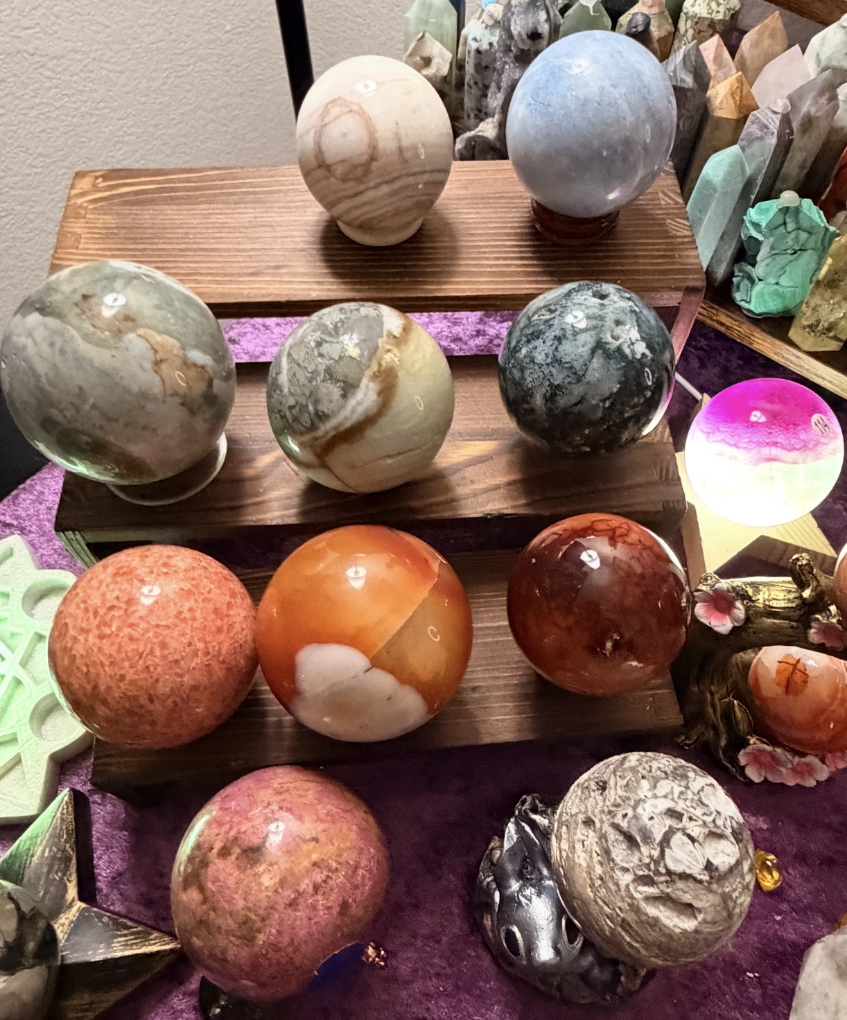 Polished Stone Spheres 
