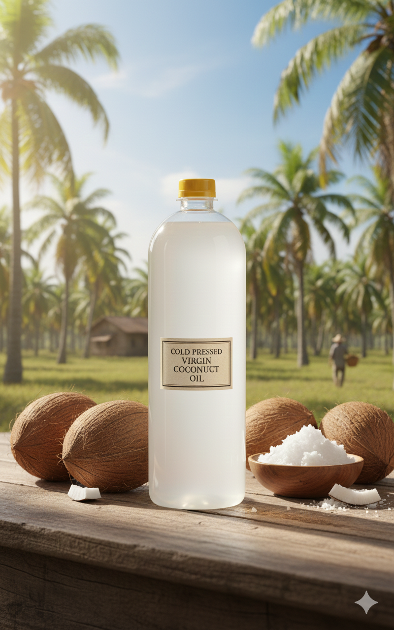 Madhugiri Heritage : Wooden Cold Pressed Coconut Oil