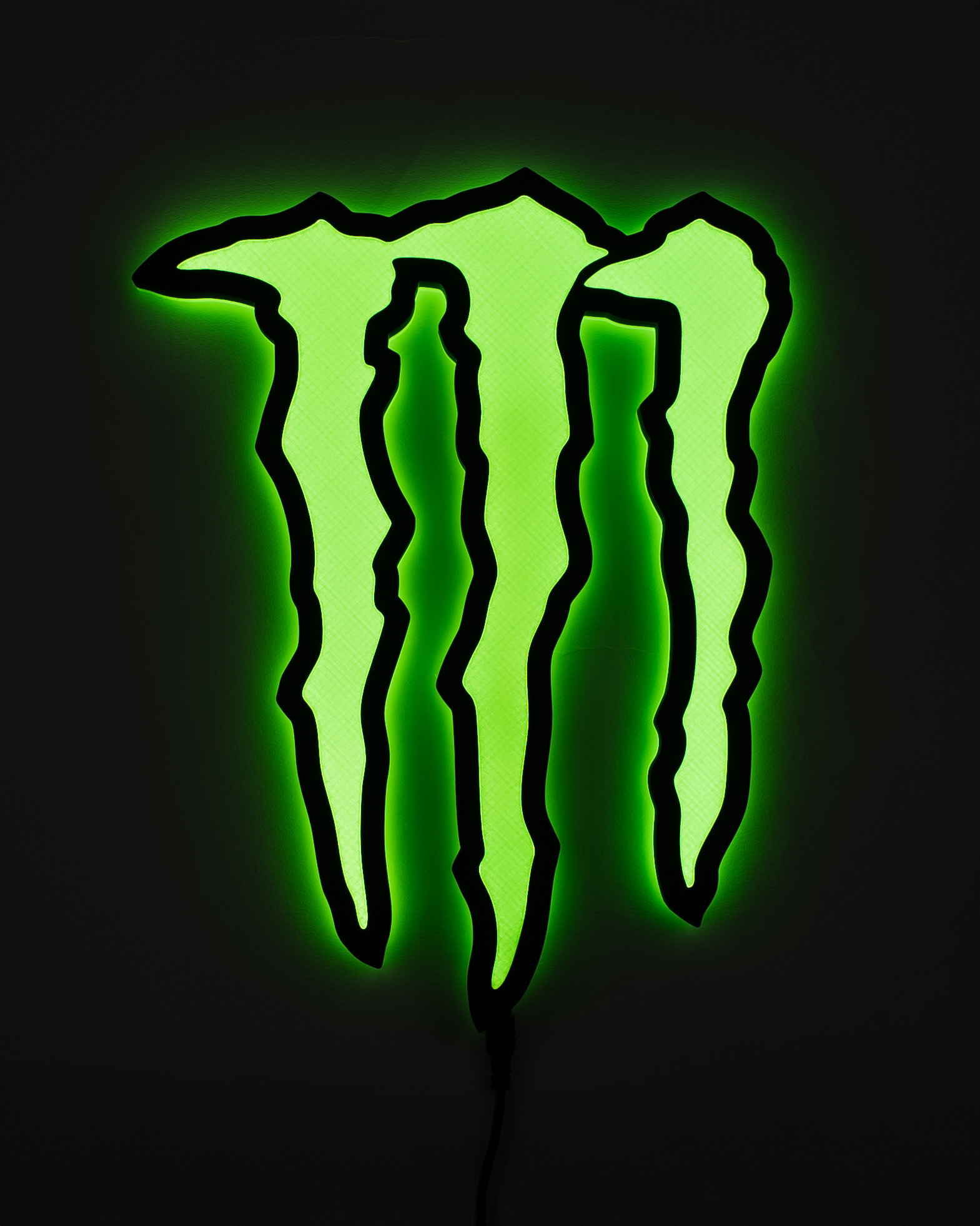 Monster-Inspired RGB LED Wall Sign