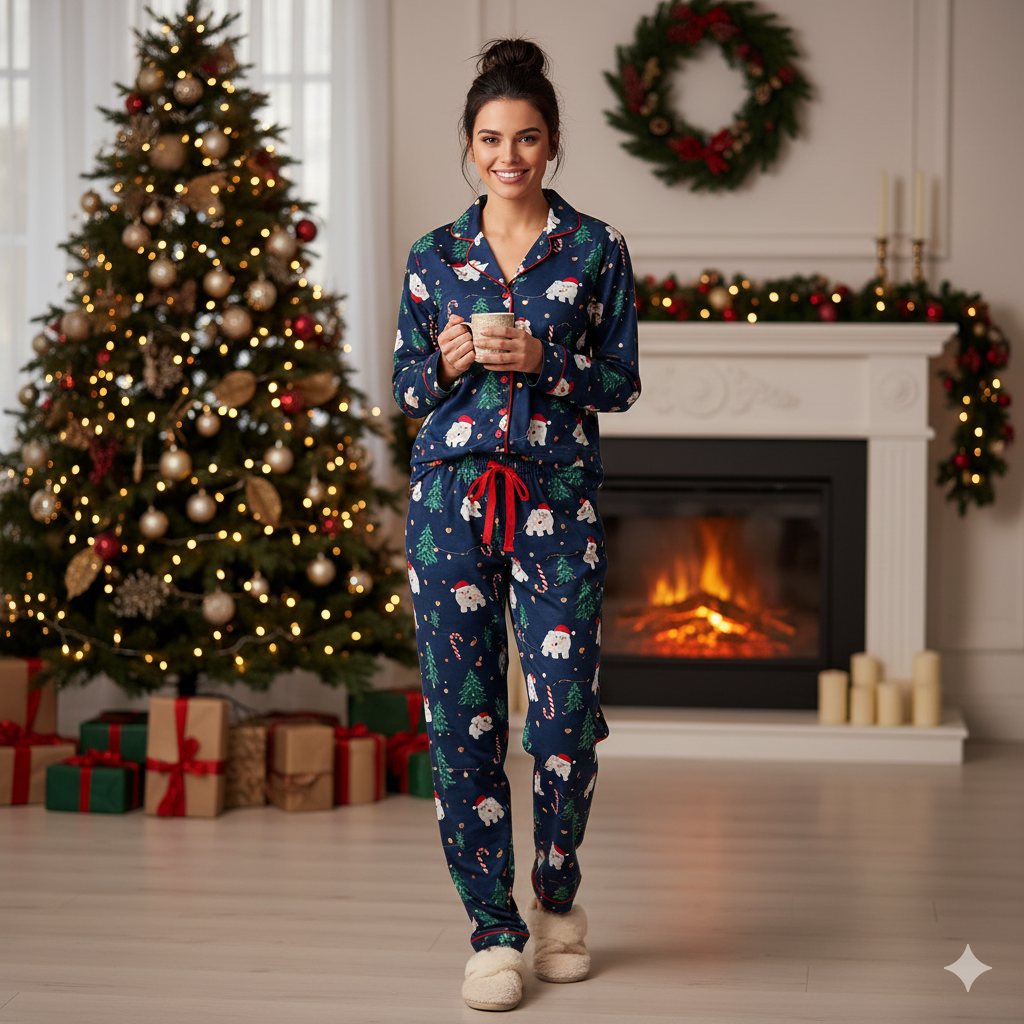 Pijama navideño polar