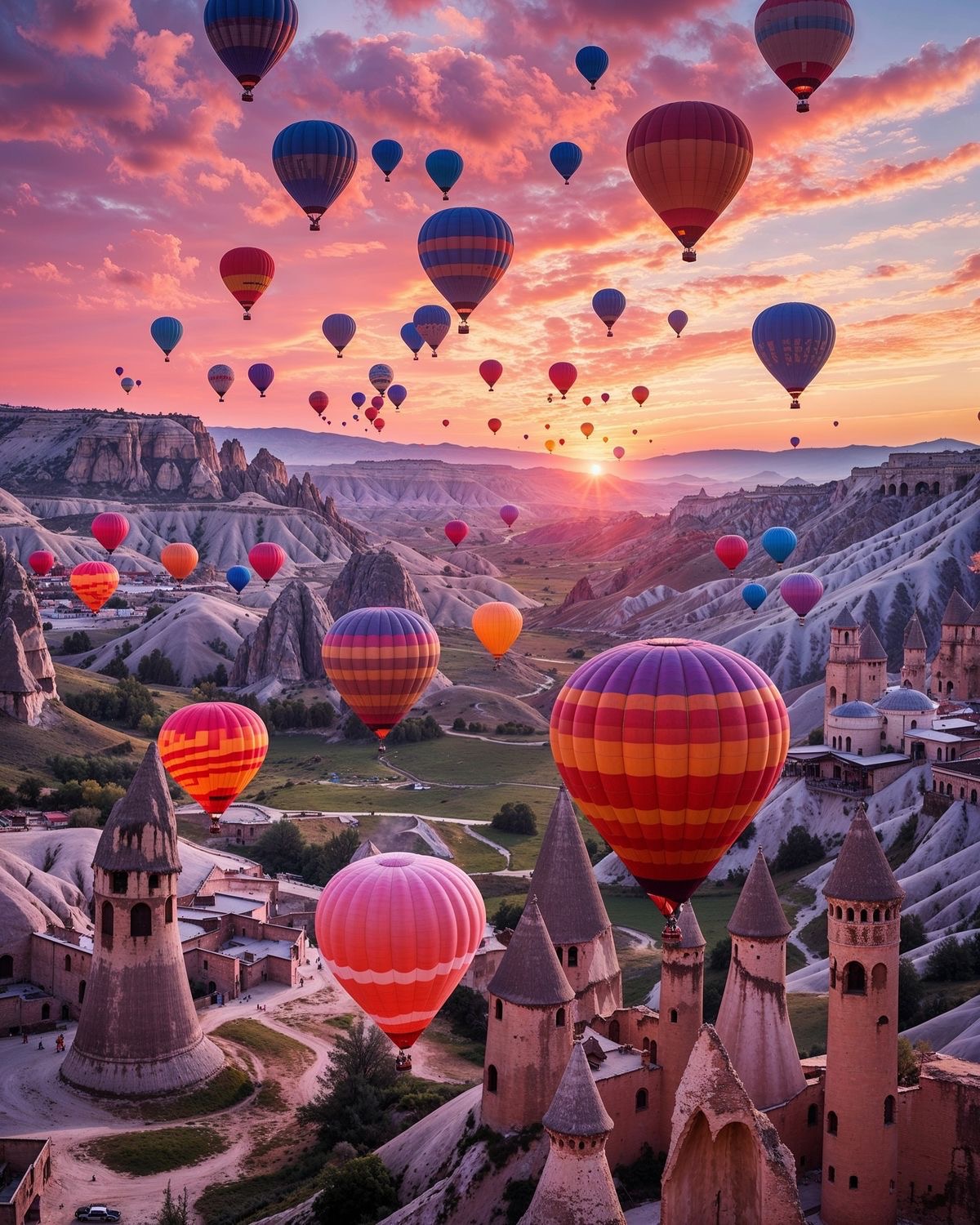 Экскурсия на воздушном шаре в Каппадокии-HOT AIR BALLOON RIDE