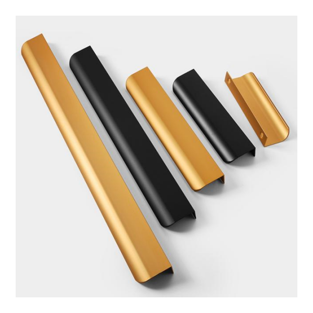 Minimalist Cabinet Pull Handle | Large Grip Distance & Thick Edge Design, Comfortable Grip for Kitchen/Bathroom Cabinets