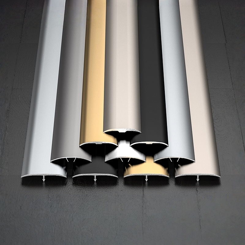 Aluminum Alloy Transition Strip: 6063-T5 Aviation-Grade Floor Edge Trim for Seamless & Durable Surface Transitions