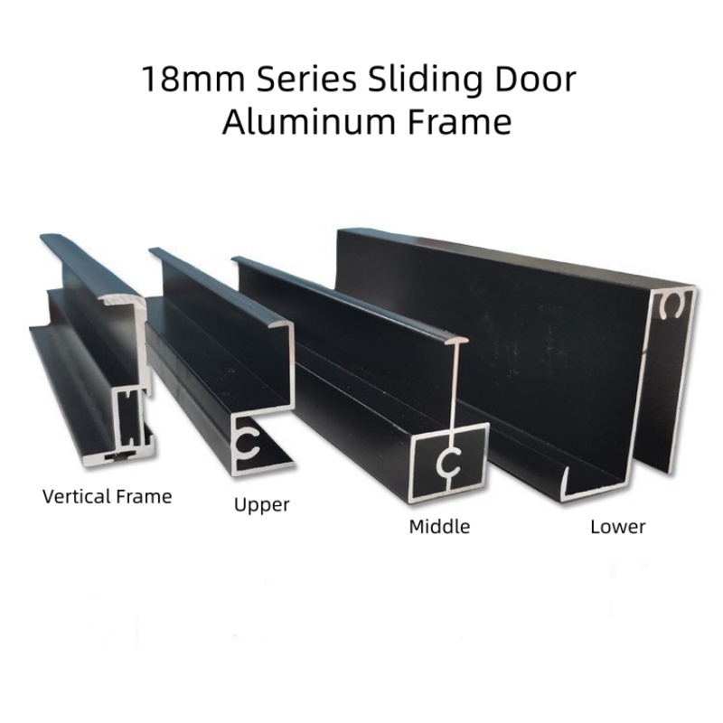 18mm Series Sliding Door Aluminum Frame: Durable Tracks for Wardrobe Closets