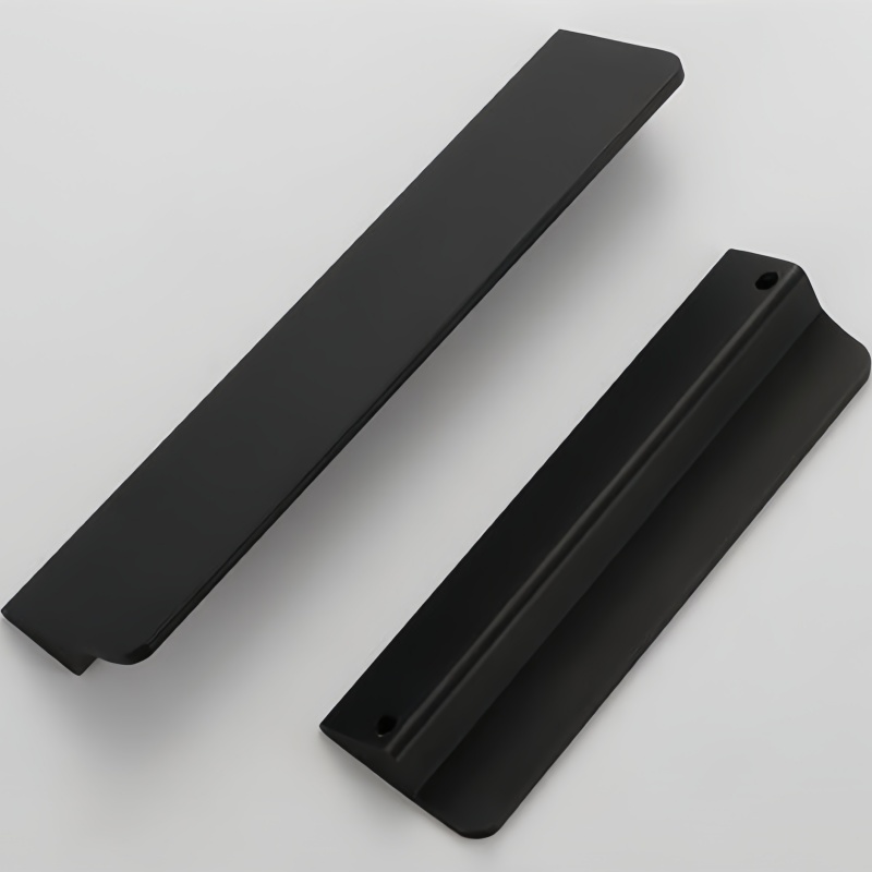 Nordic Minimalist Blade Cabinet Handle - Anodized Aluminum, Rust-Proof Ergonomic Grip
