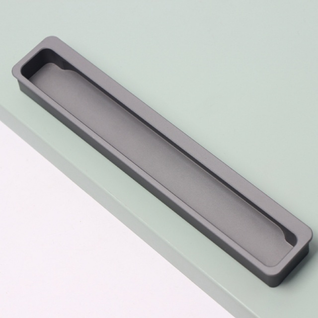 Recessed Push-to-Open Cabinet Handles: Invisible Design, Durable Aluminum for Wardrobes & Drawers