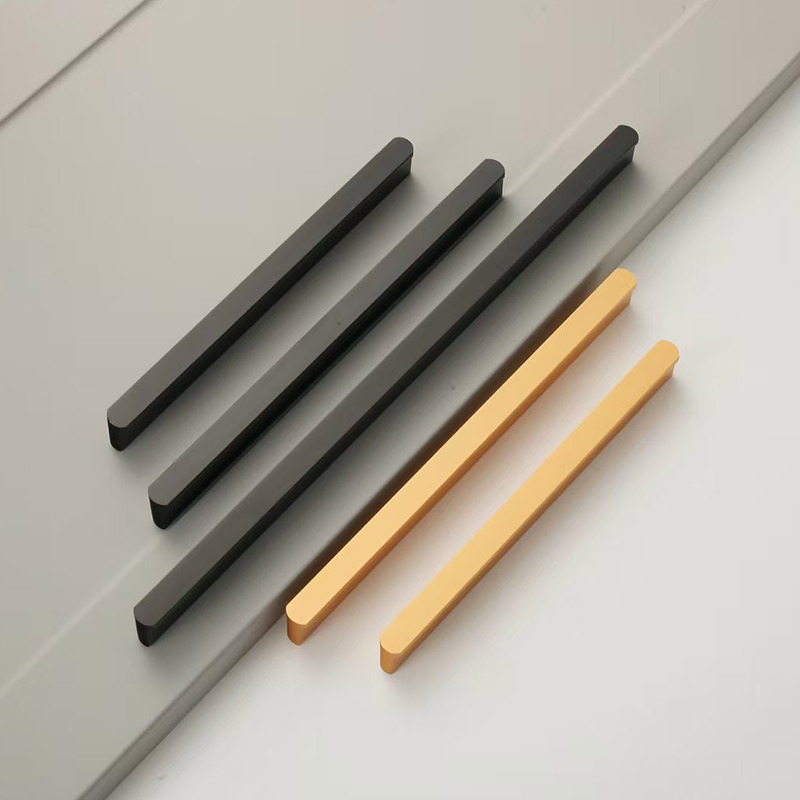 Minimalist Long Aluminum Alloy Handle | Multi-Color & Sizes, "Line Aesthetic Grip" for Cabinets/Wardrobes, Comfortable & Stylish