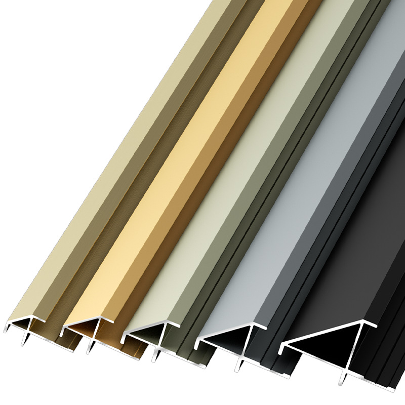 Aluminum Alloy Wall Panel Beveled Corner Trim: Waterproof, Easy-Install Decor Strip