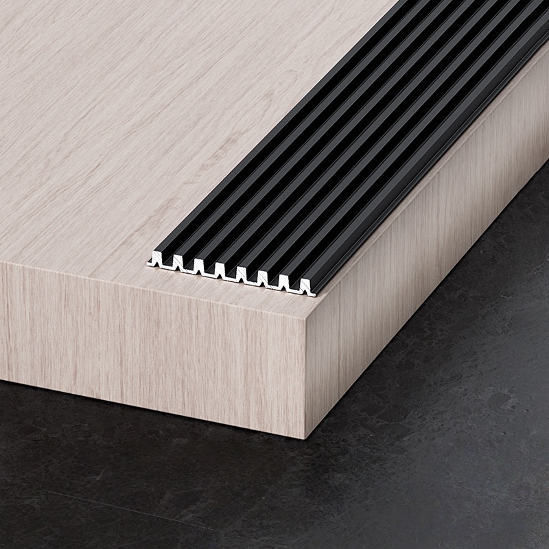 Aluminum Flat Anti-Slip Strips for Stairs & Ramps – Durable, Non-Slip, Weather-Resistant