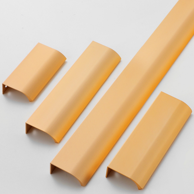 Aluminum Edge-Sealed Minimalist Invisible Pull Handle: Flush-Mount Cabinet Door Handle – Multi-Color Scratch-Resistant Metal Pull