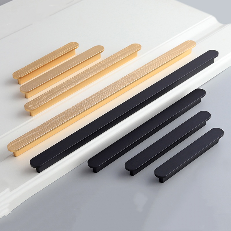 T-shaped Round Corner Straight Bar Handle: Durable Eco-Aluminum Cabinet Handles with Comfort Grip