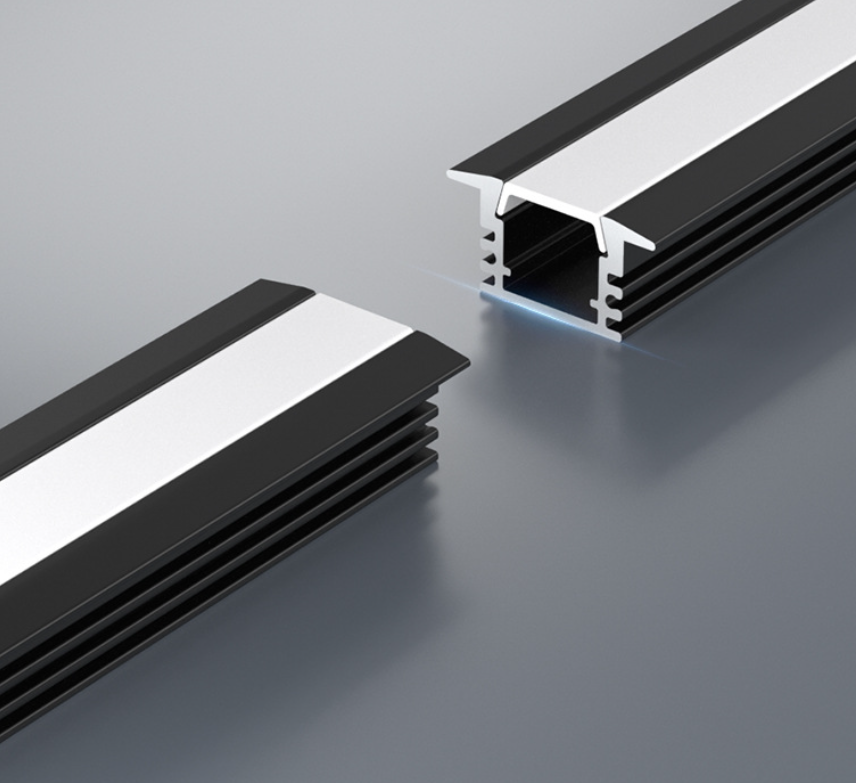 Aluminum LED Strip U-Channel: Surface/Recessed Mounting Housing – Customizable, Durable & Light-Diffusing