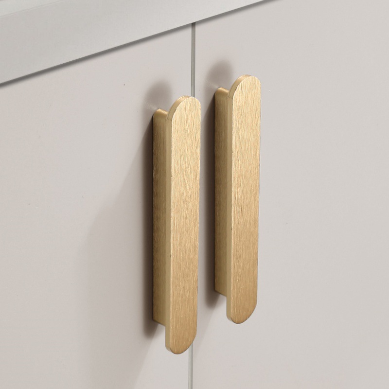 T-shaped Round Corner Straight Bar Handle: Durable Eco-Aluminum Cabinet Handles with Comfort Grip