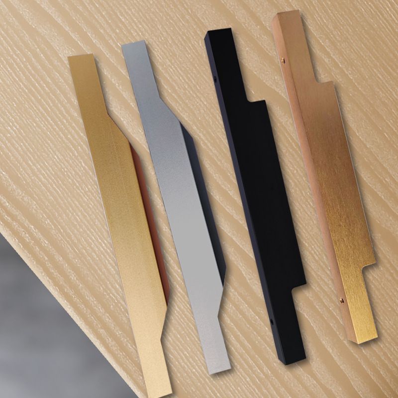 Aluminum Thumb Pull Handle: Ergonomic Flush Mount Drawer Pulls–Sleek, Rust-Resistant Cabinet Hardware