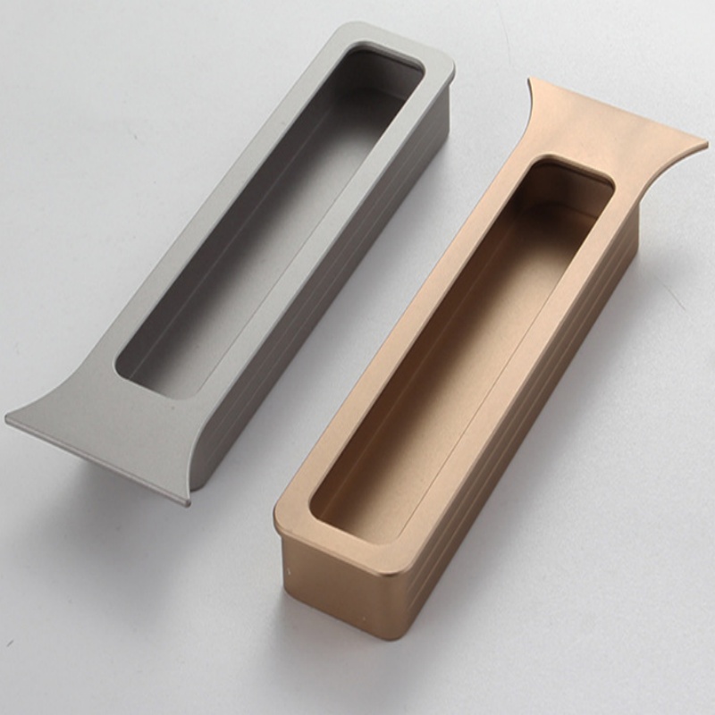 Aluminum Alloy Invisible Fish-Tail Cabinet Handle - Rustproof, Easy Install & 4 Colors